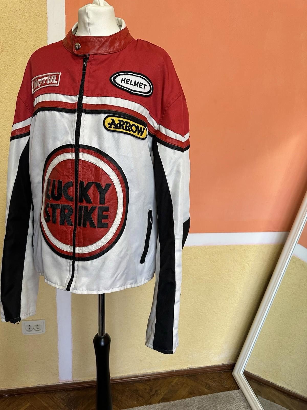 Lucky Brand Vintage Lucky Strike Racing Motorcycle Jacket Protection Size US M / EU 48-50 / 2 - 3 Thumbnail