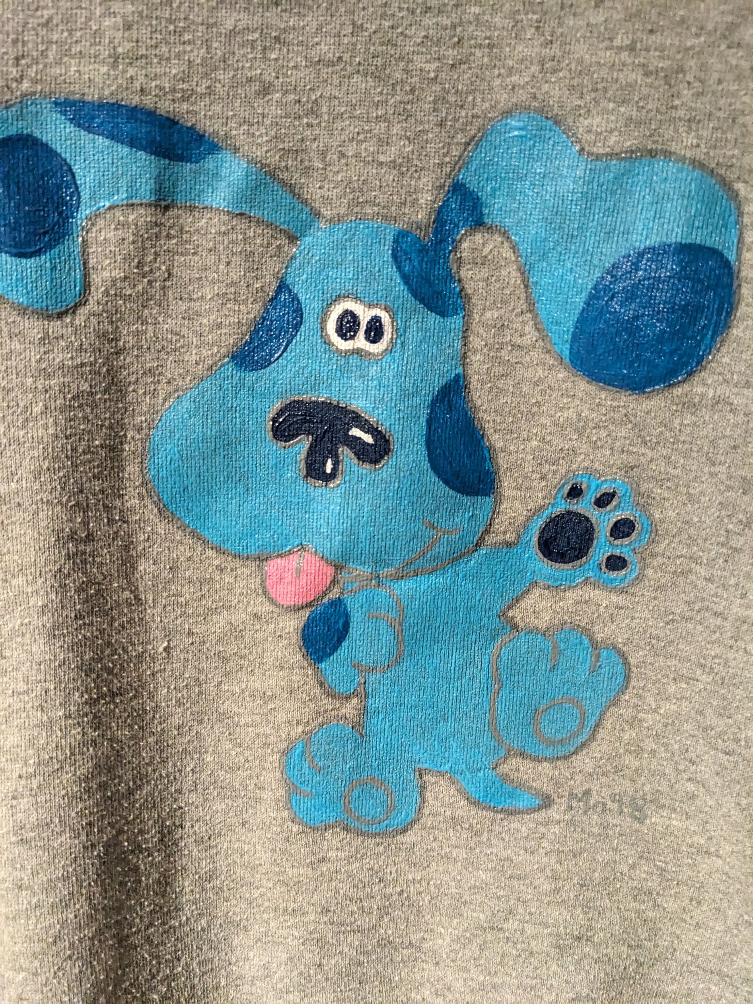 Nickelodeon × Vintage Vintage 90s Blue's Clues Nickelodeon Cartoon Kids Sweatshirt Size US L / EU 52-54 / 3 - 2 Thumbnail