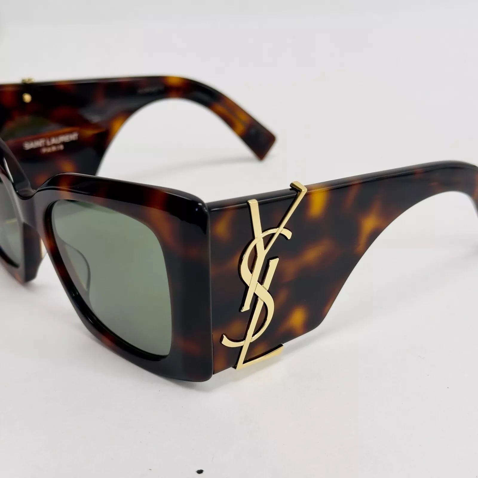Yves Saint Laurent SAINT LAURENT BLAZE YSL SLM119 002 Brown Green Sunglass 119 Size ONE SIZE - 6 Thumbnail