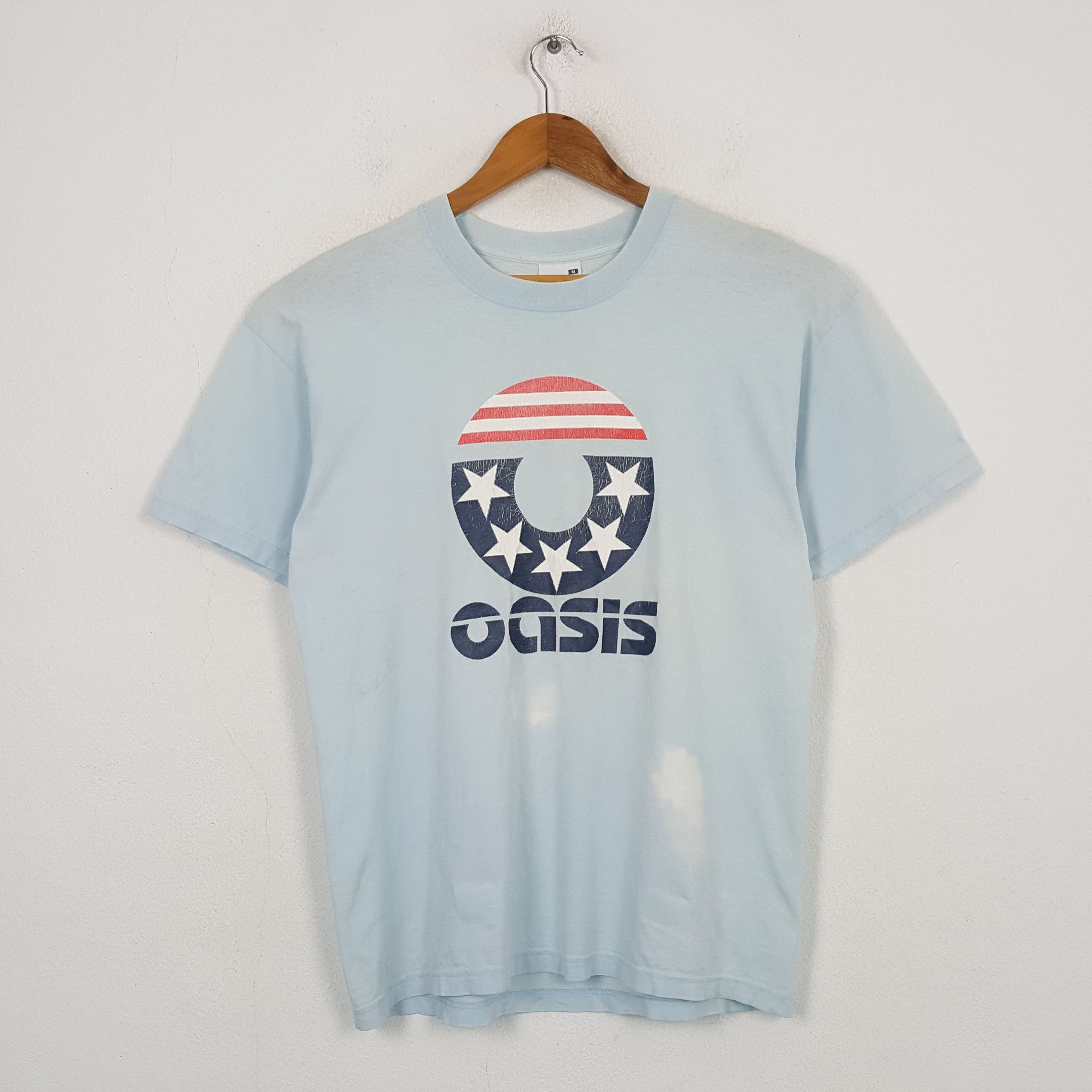 Band Tees Vintage Oasis British Rock Band Tour Distressed T-shirt RR28 Size US M / EU 48-50 / 2 - 1 Thumbnail