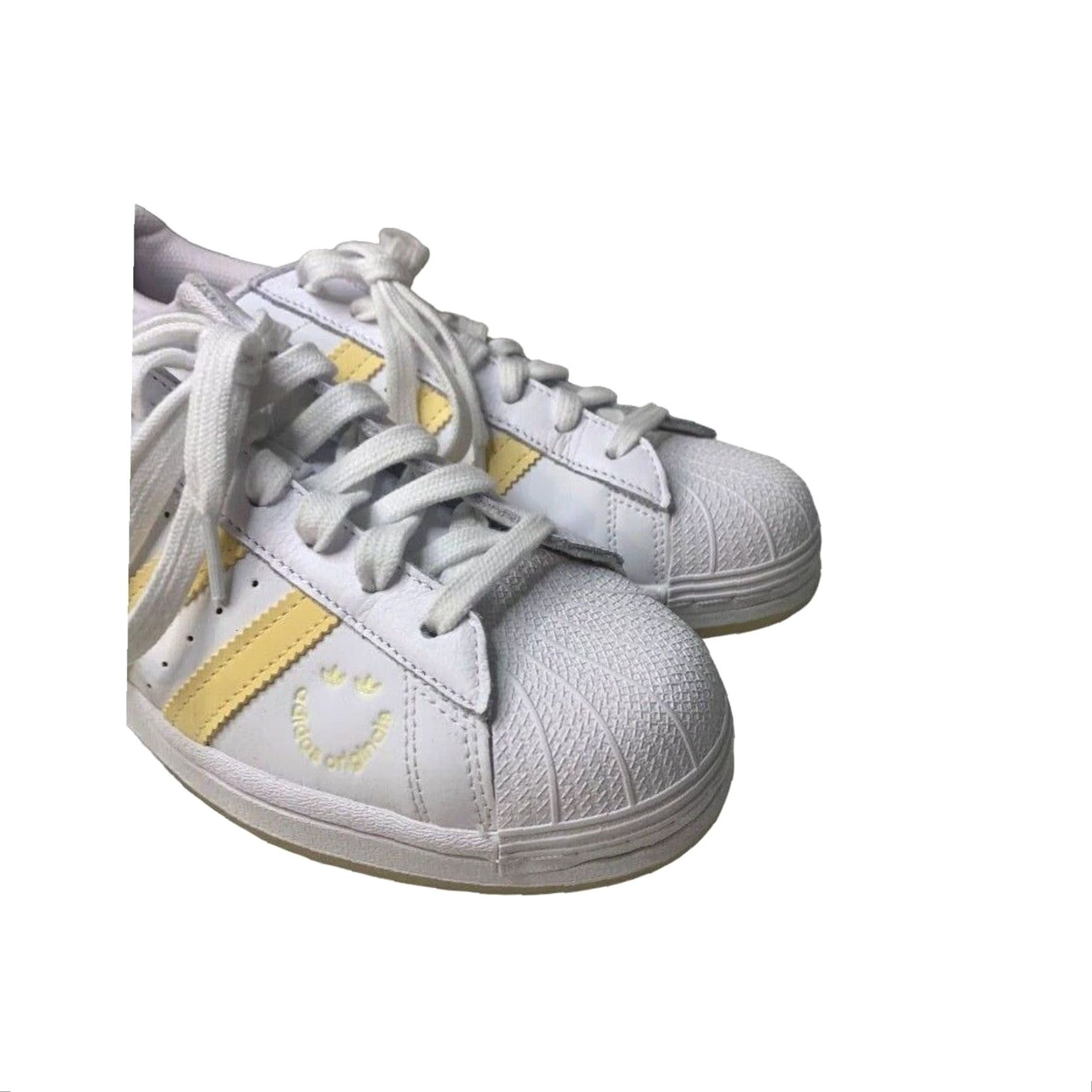 Adidas adidas Original Superstar Sneakers Womens White Yellow GY2073 9.5 US Leather Lace Up Shoes Size US 10 / IT 40 - 3 Thumbnail