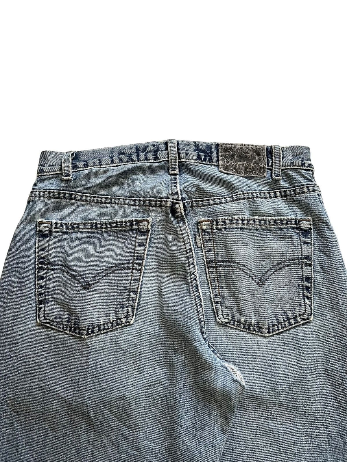 Levi's Vintage 80s Levis Silver Tab Blue Wash Distress Baggy Jeans Size US 31 - 8 Thumbnail