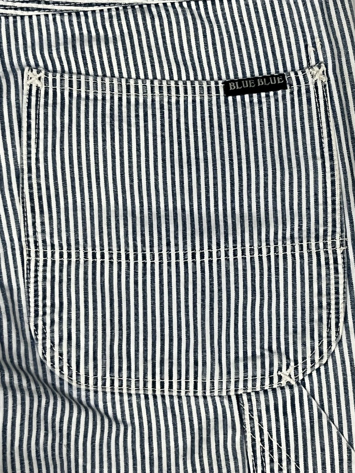 Blue Blue Japan Vintage Blue Blue Japan Hickory Striped Slim Work Pants Size US 31 - 15 Thumbnail