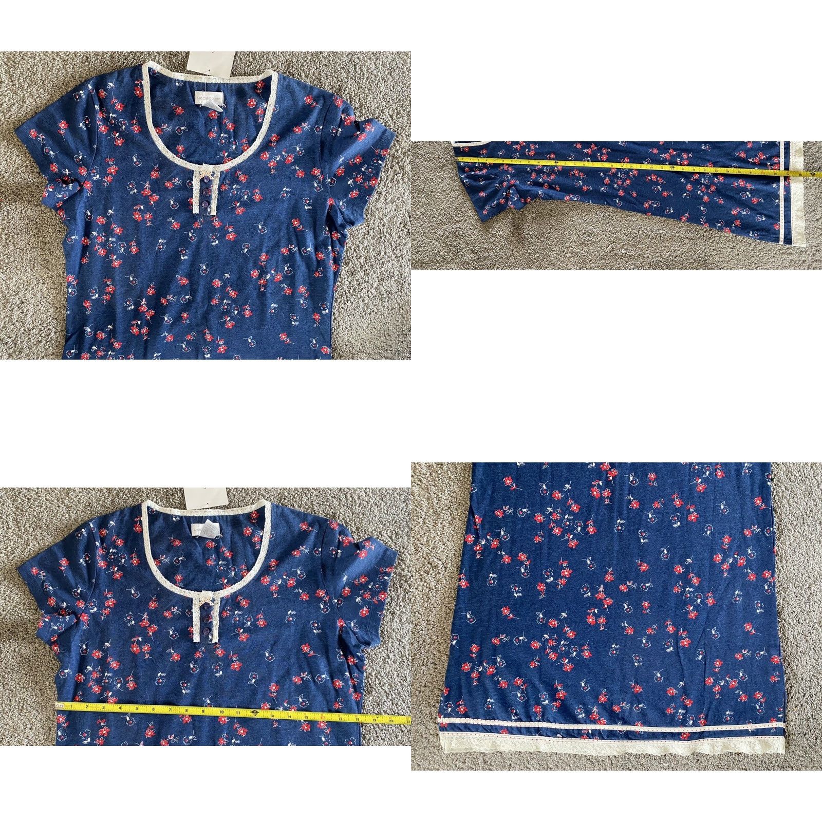 Liz Claiborne VINTAGE? Wait, it's Liz Claiborne A Charmed Life Dress Women S Blue Floral Knee Length NWT Size S / US 4 / IT 40 - 8 Thumbnail