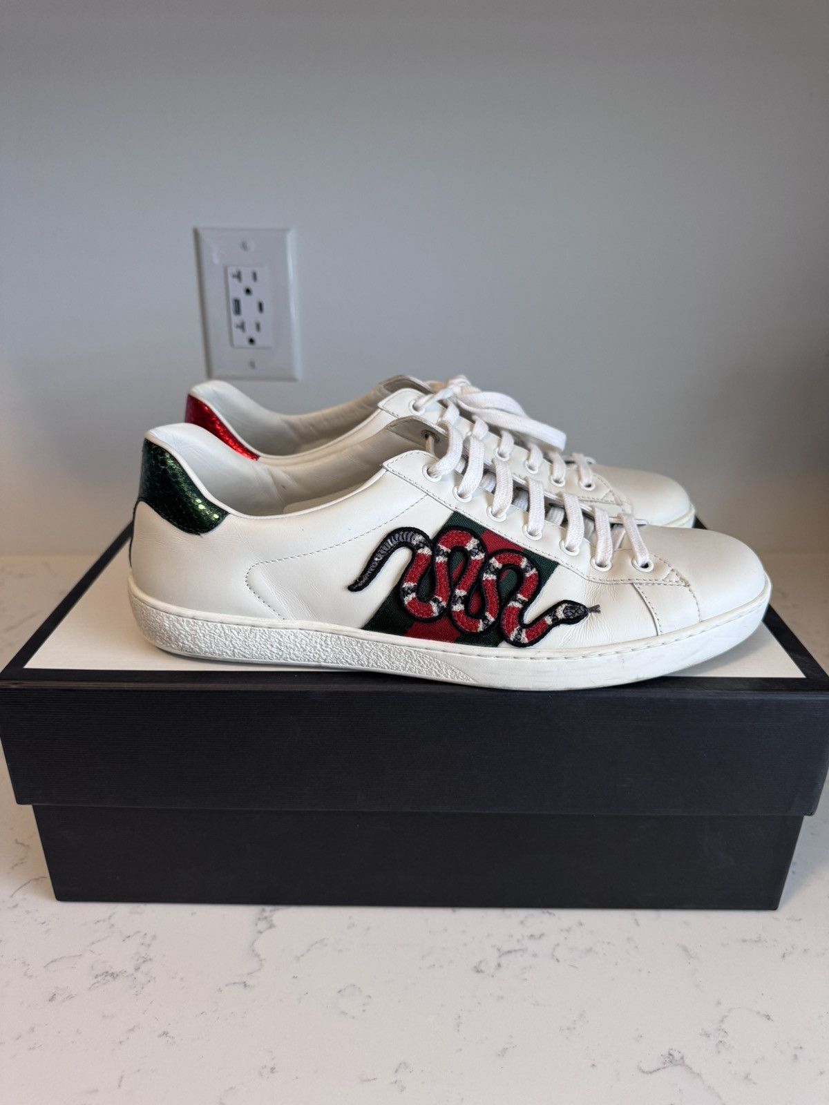 Gucci Gucci Ace sneakers with snake Size US 10 / EU 43 - 1 Thumbnail