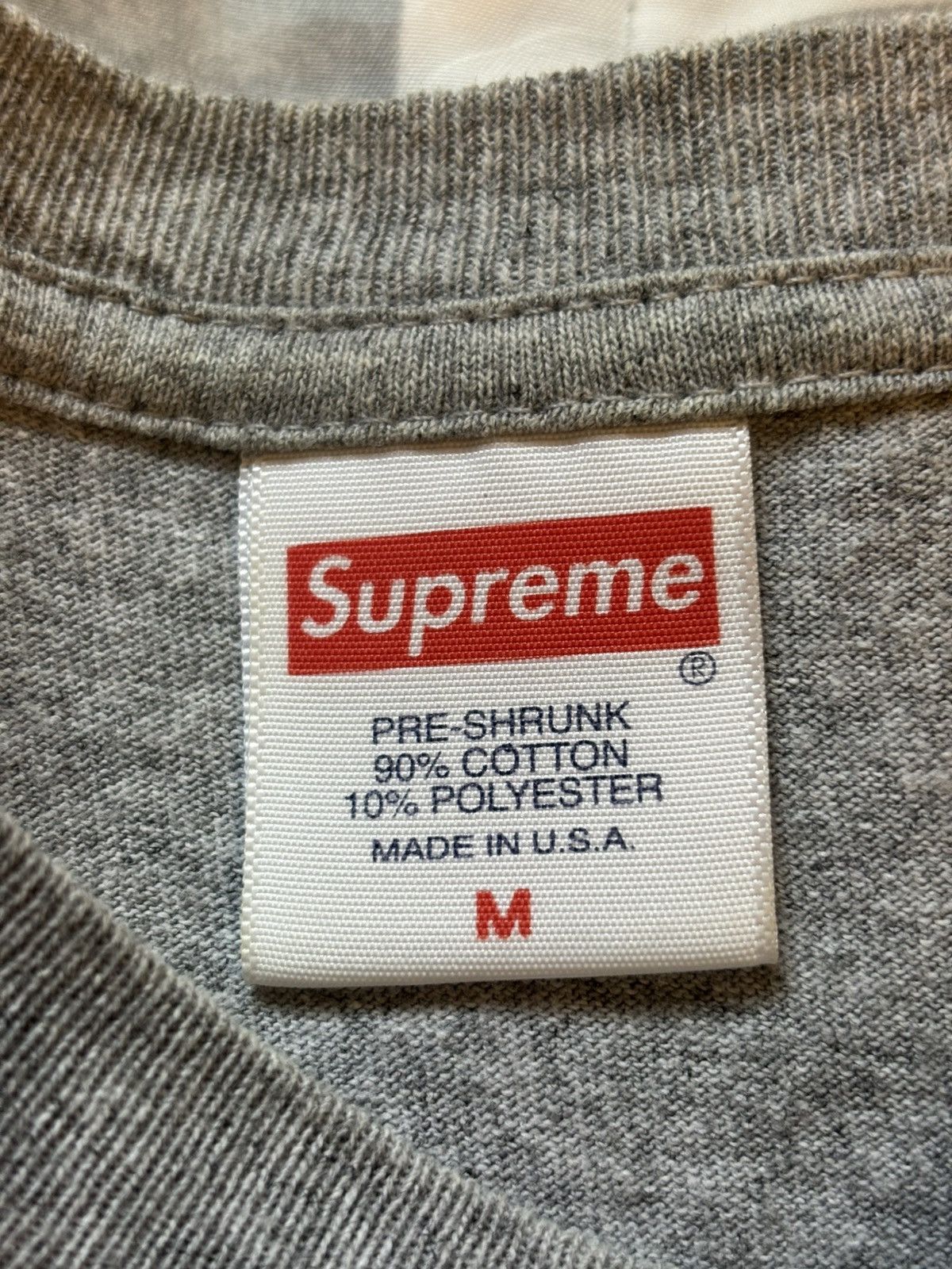 Supreme Supreme Diamond Tee – Grey – FW18 – Size M Size US M / EU 48-50 / 2 - 3 Thumbnail