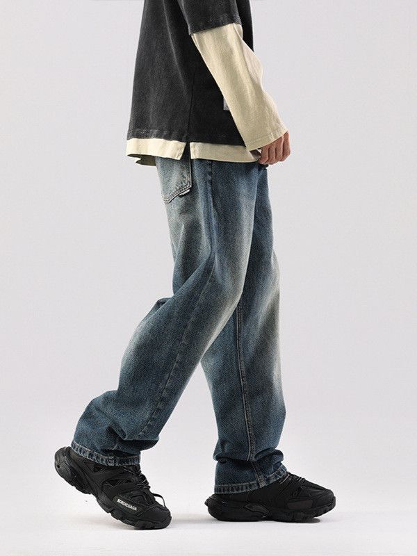 Japanese Brand Men's Retro Washed American Street Style Loose Jeans Size US 32 / EU 48 - 3 Thumbnail