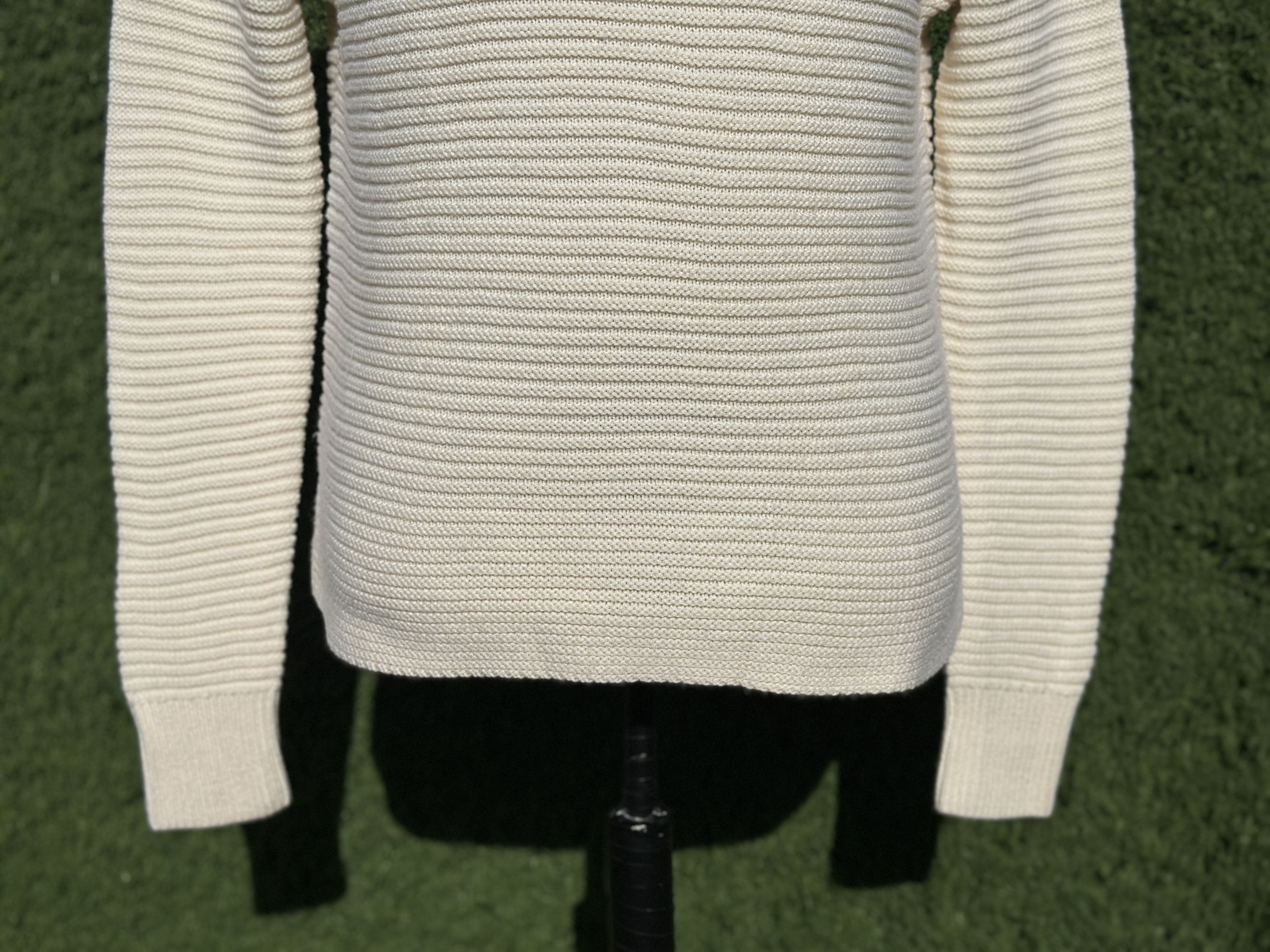 Toteme Toteme Chunky Rib Knit Wool Drop Shoulder Sweater Size XS Size XS / US 0-2 / IT 36-38 - 4 Thumbnail