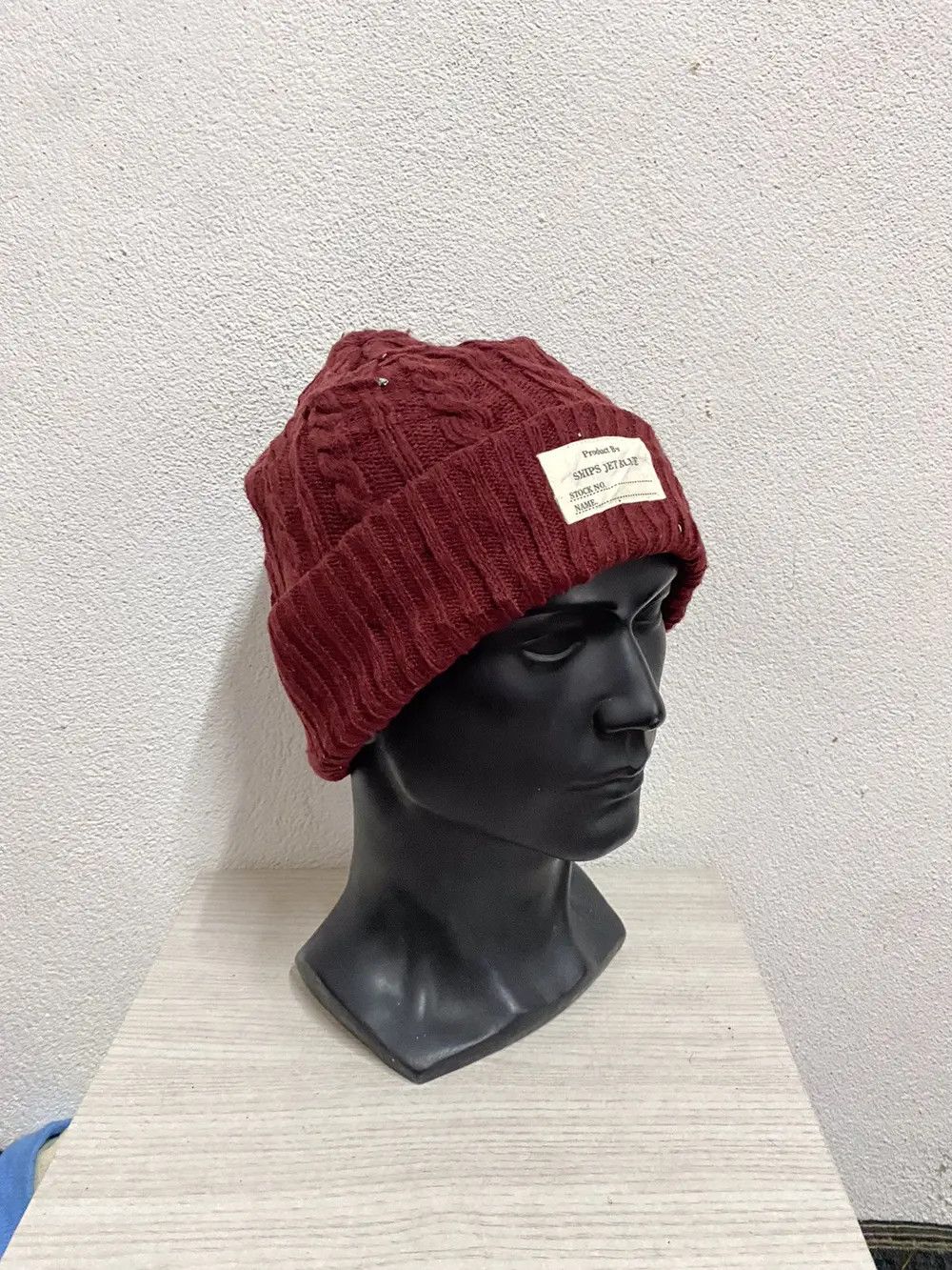 Japanese Brand Ships Plain Beanie Hat