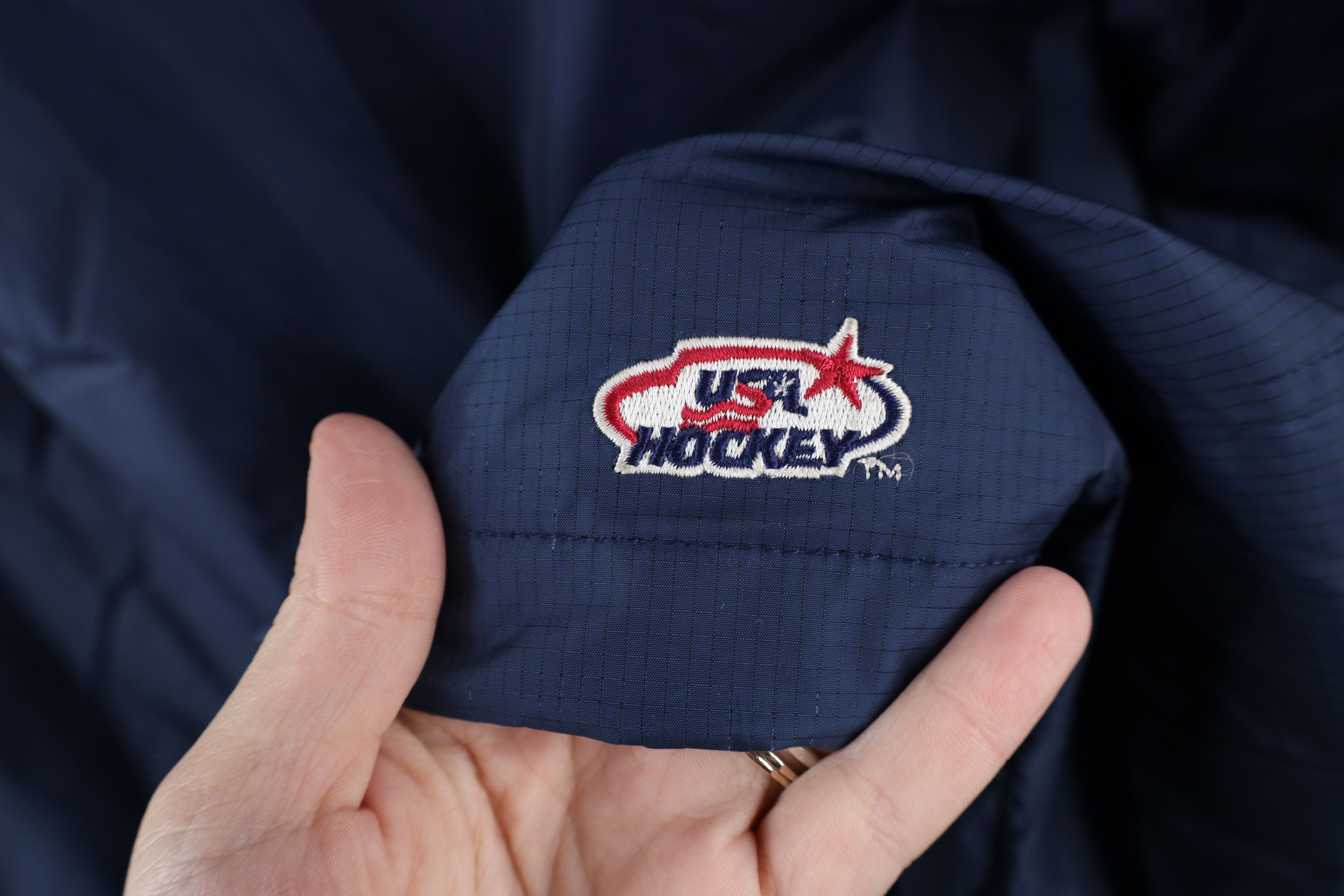Nike × Vintage Vintage Nike Hockey Fleece Lined Full Zip Jacket Storm Fit Size US XL / EU 56 / 4 - 13 Thumbnail