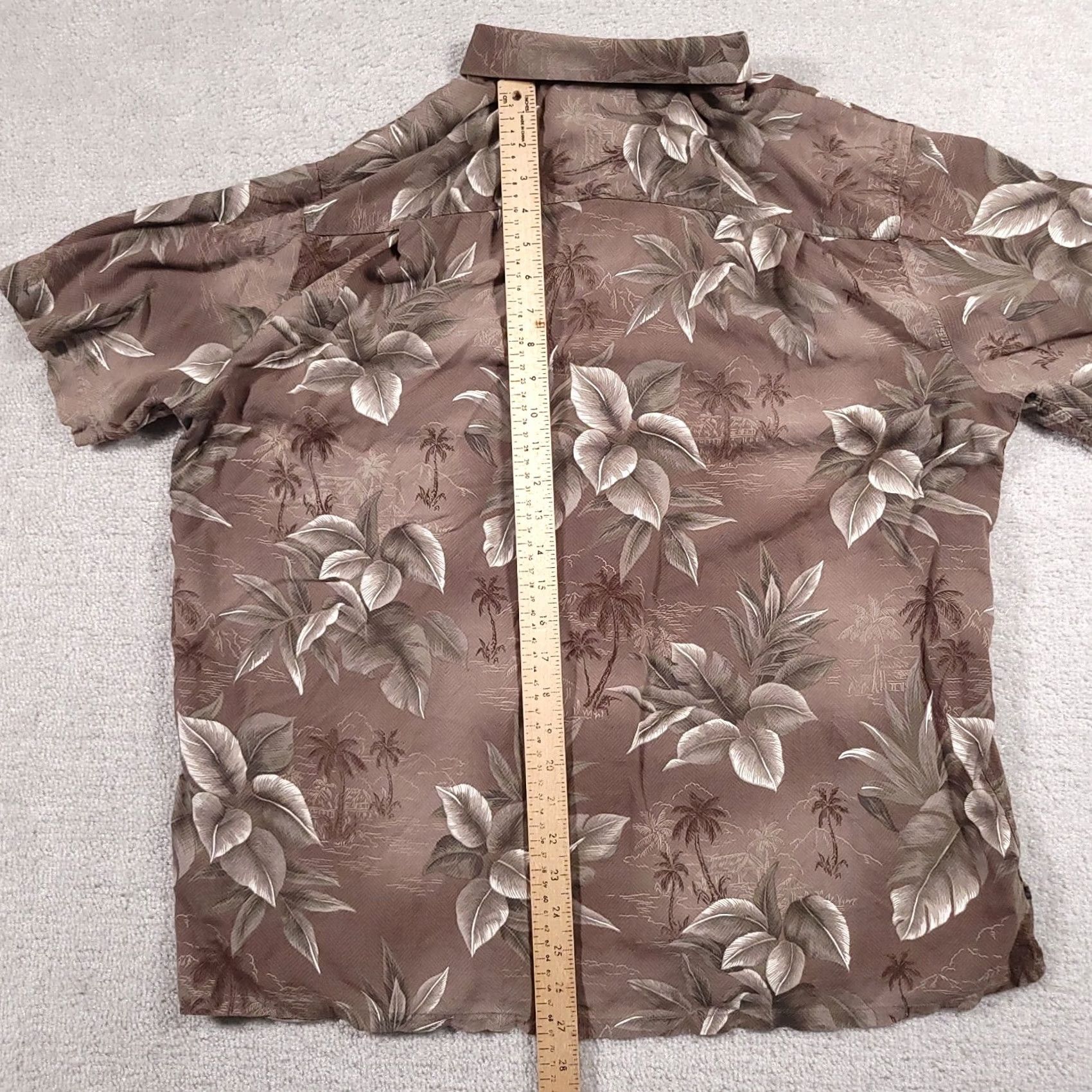 Croft & Barrow Croft & Barrow Shirt Adult XL Button Up Floral Brown Tropical Hawaiian Mens Size US XL / EU 56 / 4 - 5 Thumbnail