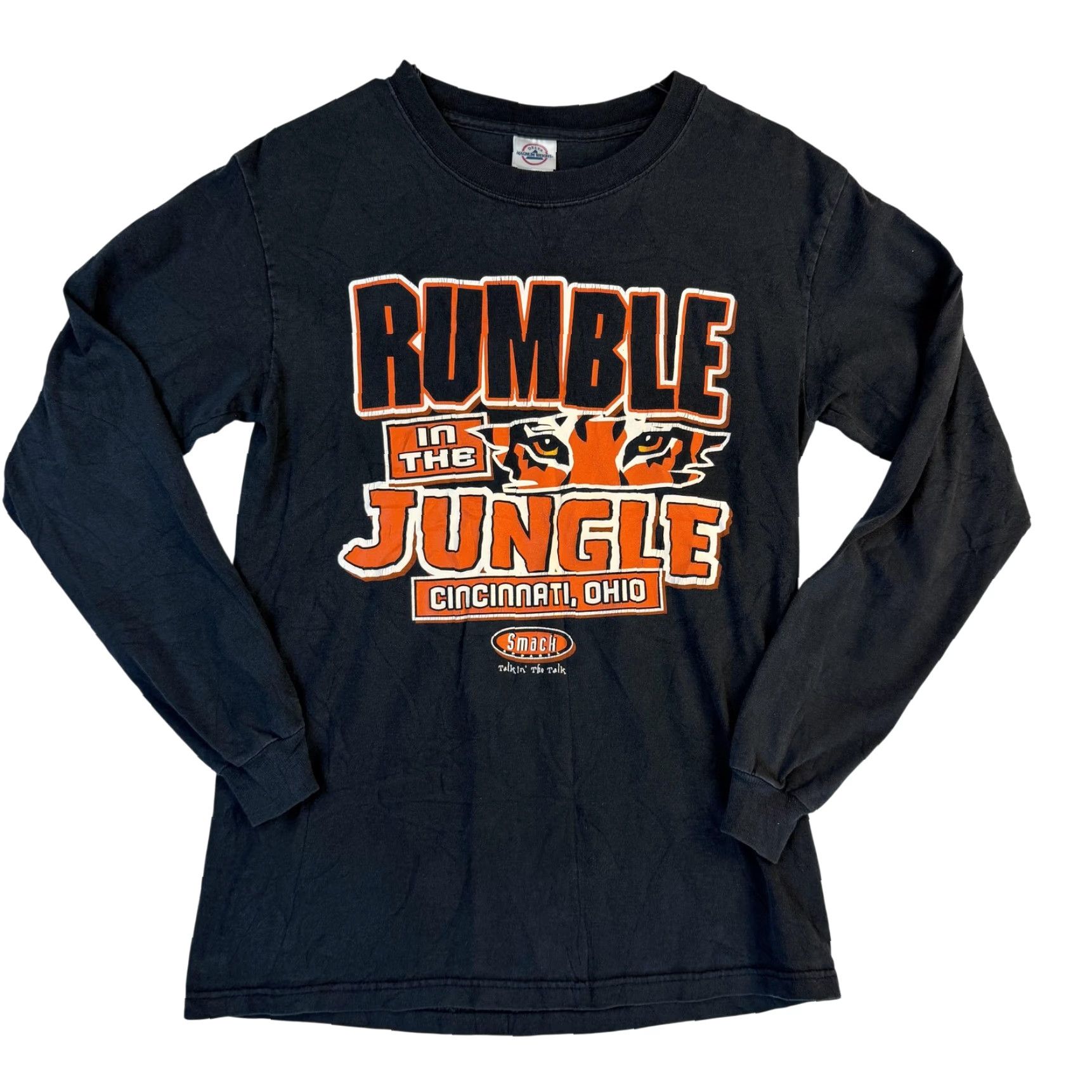 Delta Cincinnati Bengals Shirt Mens Small Black Long Sleeve Rumble Jungle Football Size US S / EU 44-46 / 1 - 2 Thumbnail