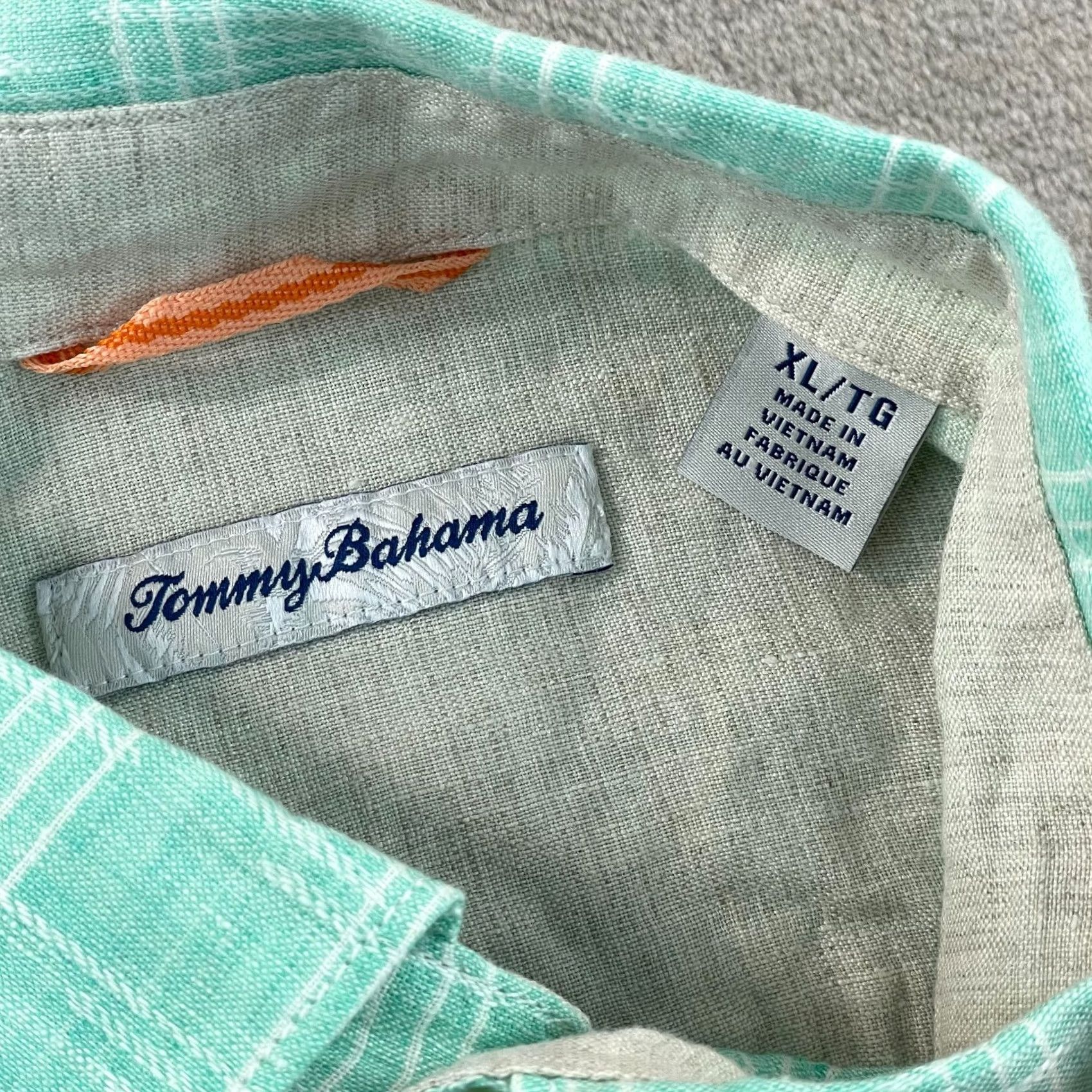 Tommy Bahama Tommy Bahama Ventana Shirt Men XL Bouquet Green 100% Linen Textured NWOT Shirt Mens XL Green Plaid Beach Casual 100% Linen Ventana Size US XL / EU 56 / 4 - 3 Thumbnail