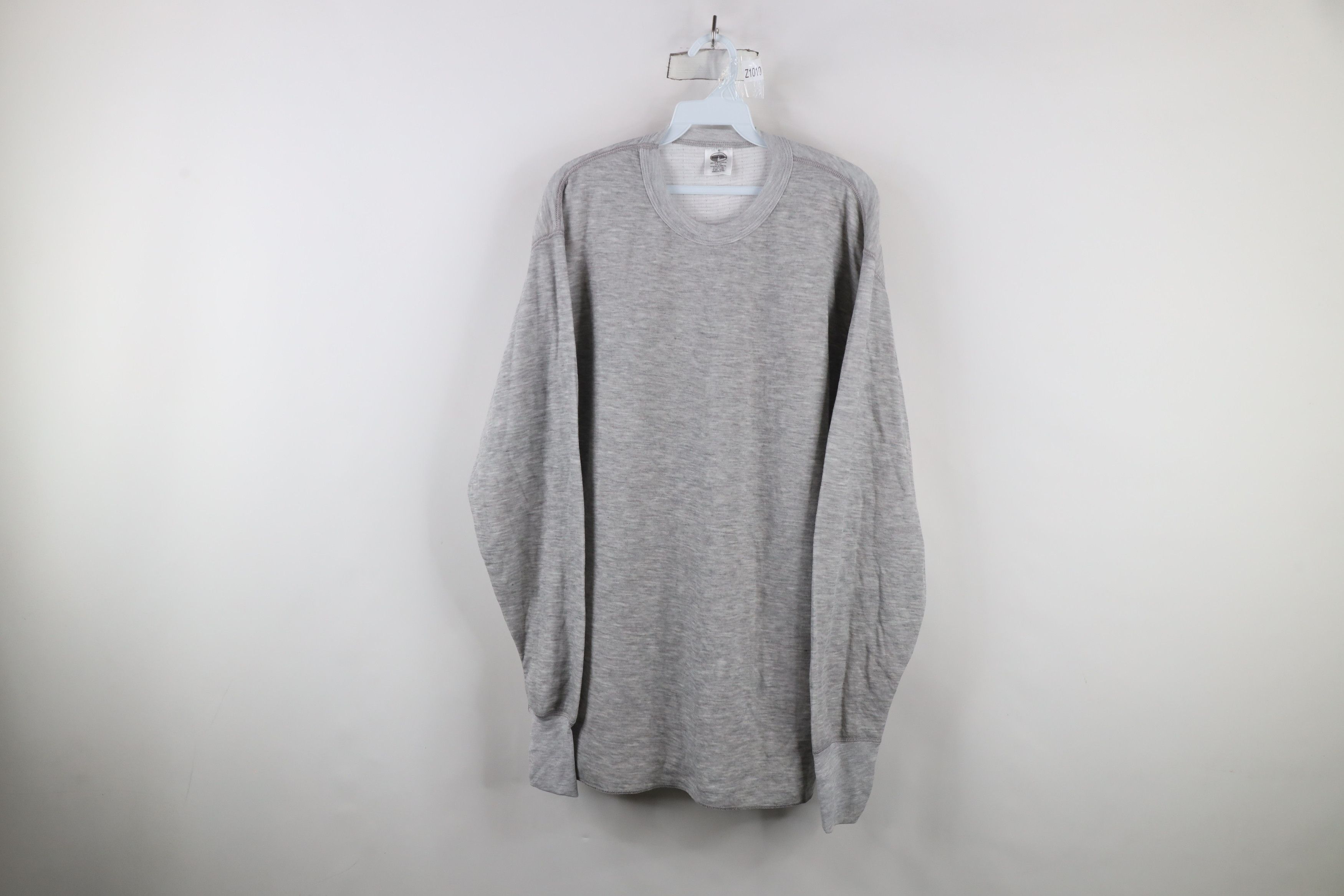 Vintage Vintage 90s Streetwear Thermal Knit Long Sleeve T-Shirt Size US XL / EU 56 / 4 - 1 Thumbnail