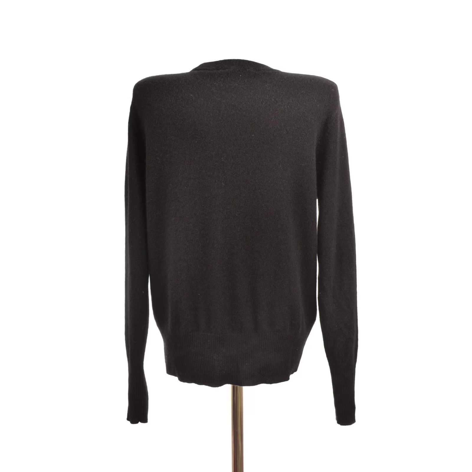 Vintage VINTAGE La Redoute Collections Cashmere Crew Neck Jumper Sweater GMS242 Size L Black Womens Pullover Knitwear 100% Cashmere Size L / US 10 / IT 46 - 4 Thumbnail