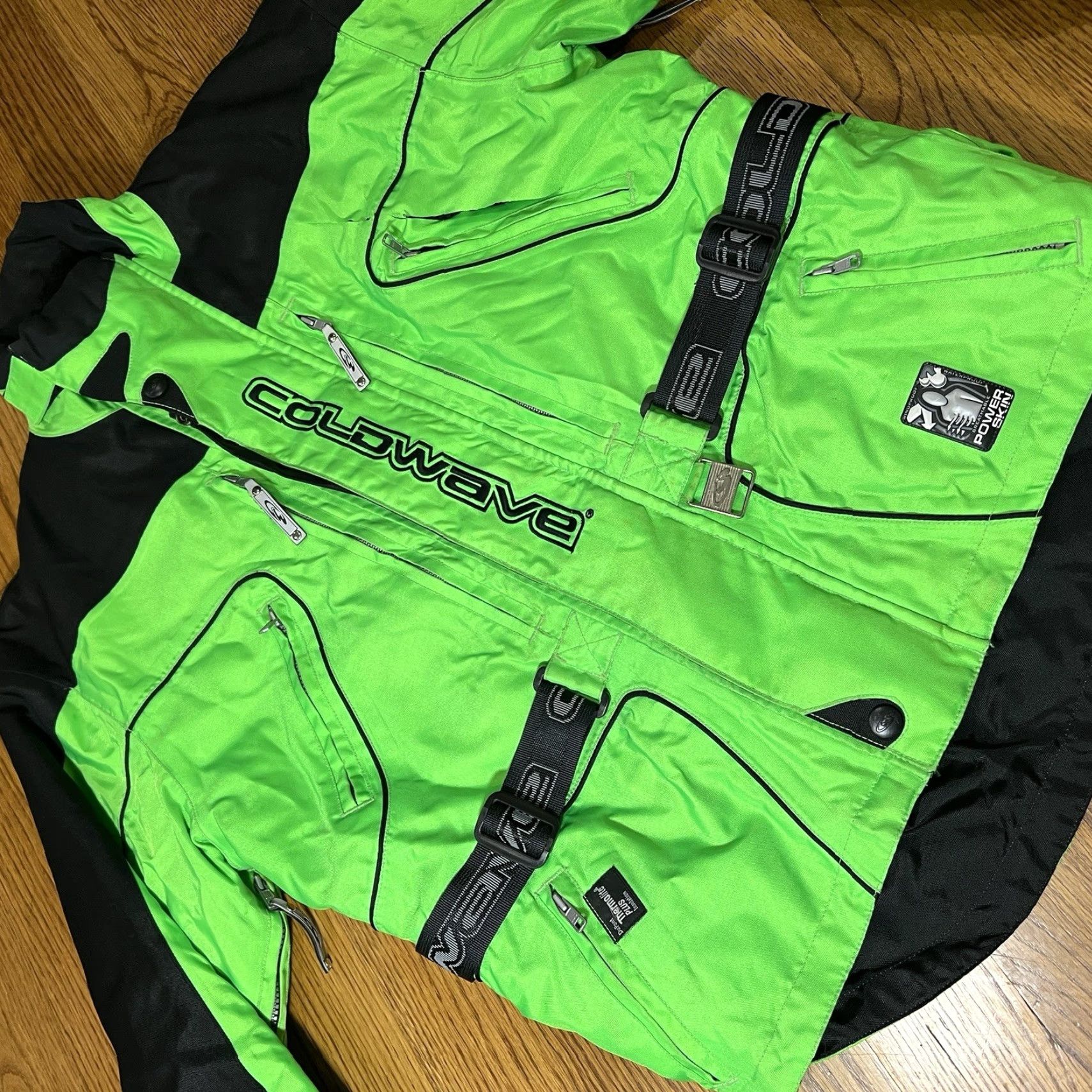 Vintage Coldwave Snowmobile Jacket Mens Size Small Green Powerskin Thermolite Plus Lined Size US S / EU 44-46 / 1 - 6 Thumbnail