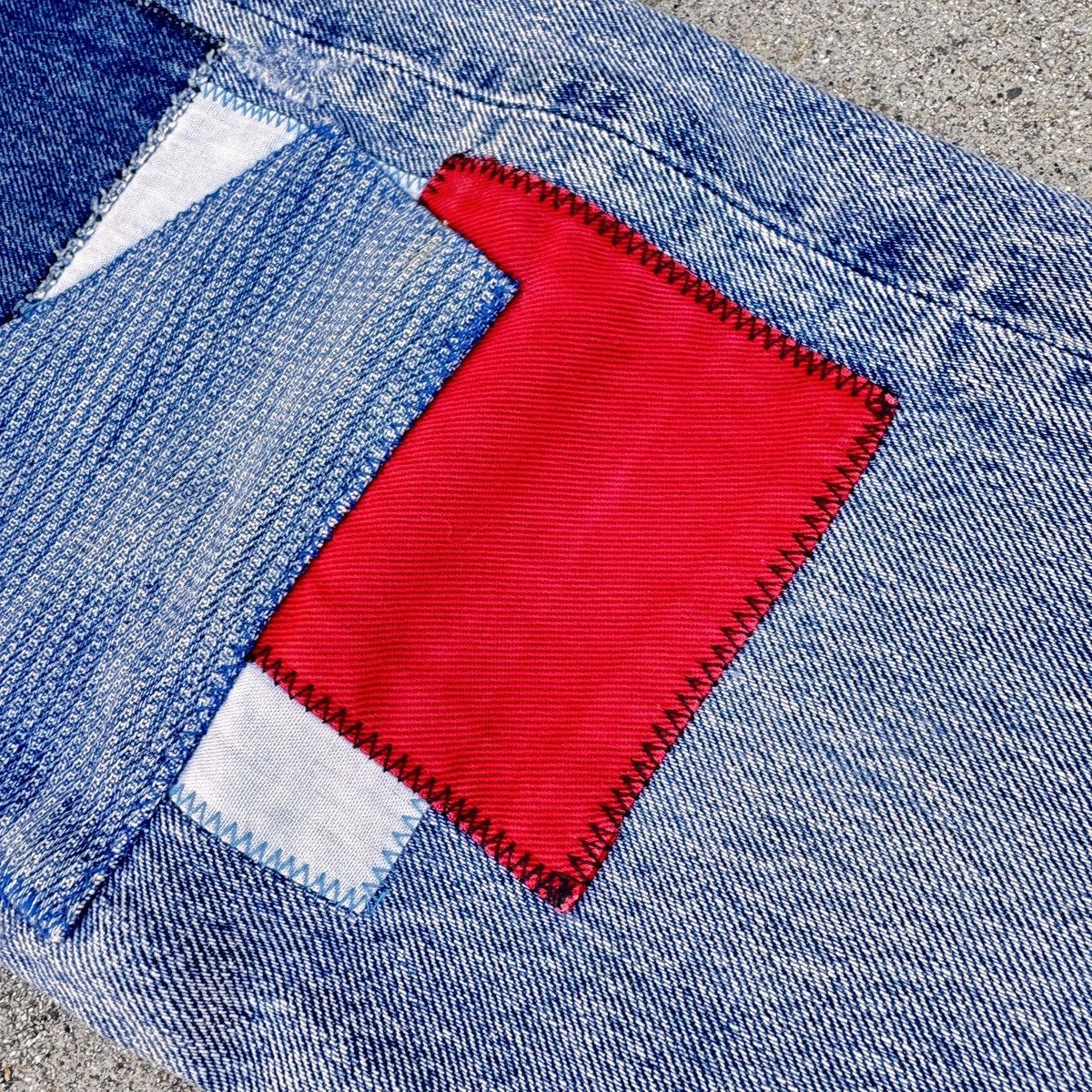 Levi's × Levi's Vintage Clothing × Vintage Levi’s Premium Patchwork 512 Slim Taper – Size US 30 / EU 46 - 4 Thumbnail