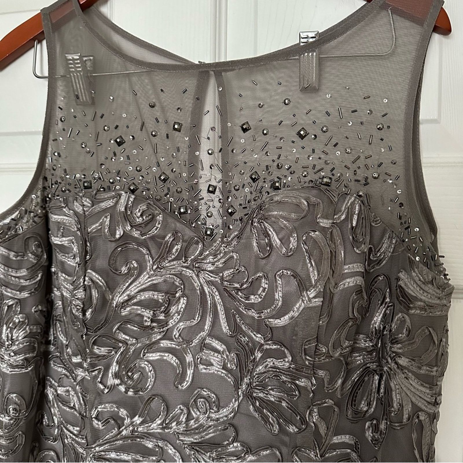 Other Like NEW SLNY Maxi Grey Dress size 16 Size XXL / US 16-18 / IT 52-54 - 5 Thumbnail