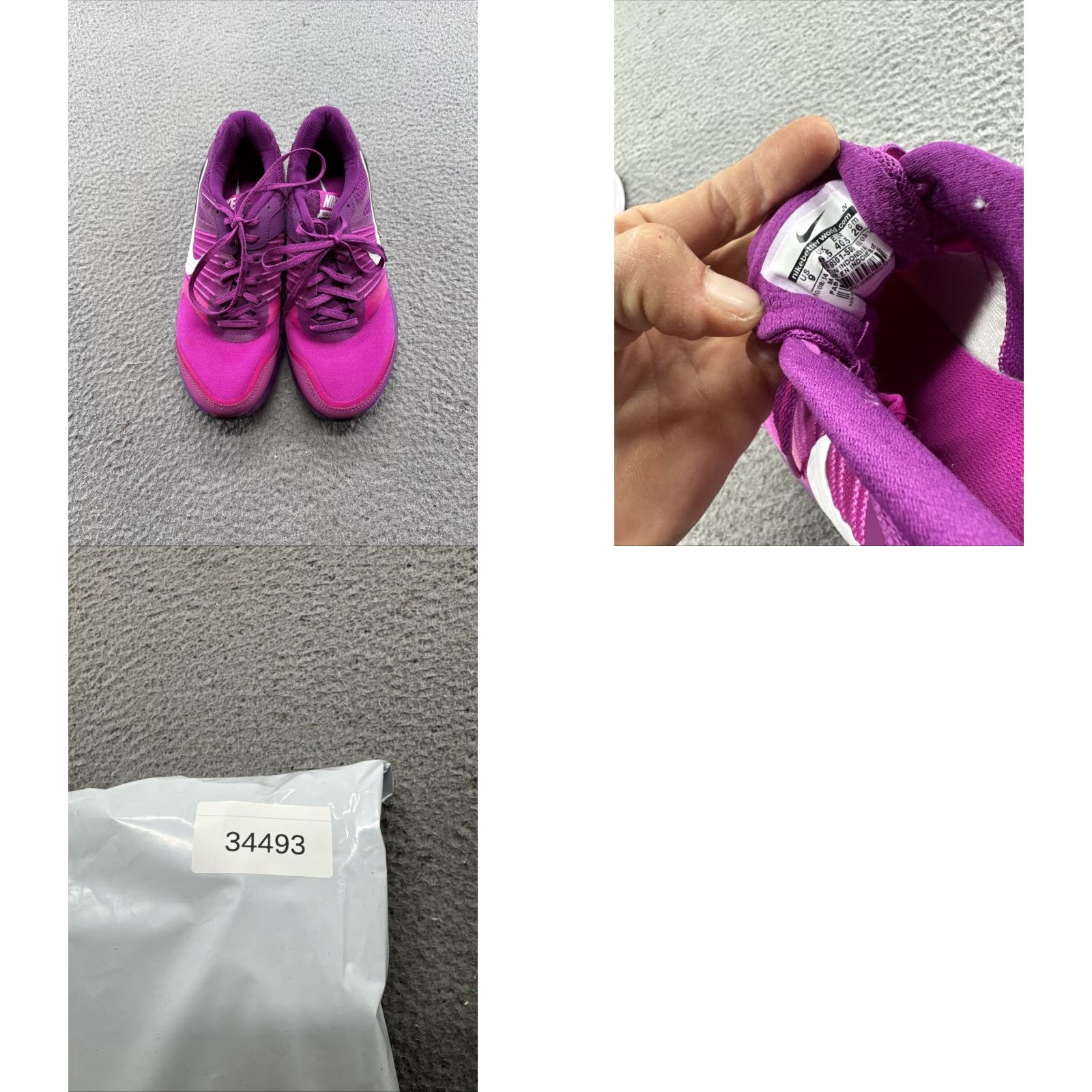 Nike Nike Dual Fusion X 709501-500 Women’s US Size 9 Running Lace Up Athletic Purple Sneaker Women Size US 9 / IT 39 - 8 Thumbnail