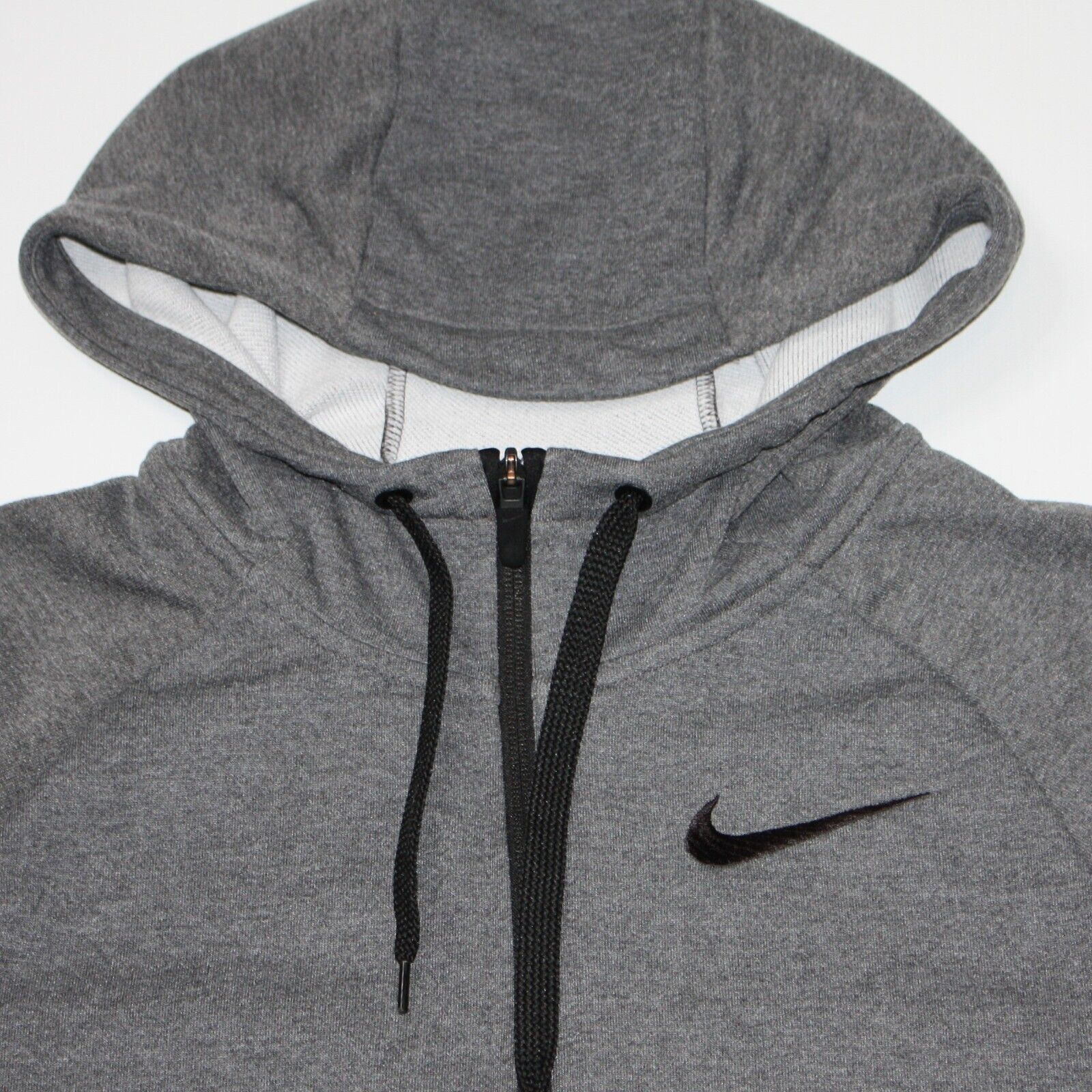 Nike Dri-Fit Young Men's Fleece Full Zip Training Hoodie in Gray Size US S / EU 44-46 / 1 - 2 Thumbnail