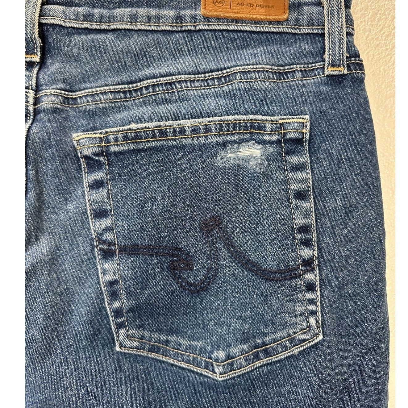 AG Adriano Goldschmied AG-ED Adriano Light Wash Prima Crop Cigarette Leg Jean 30 Size 30" / US 8 / IT 44 - 8 Thumbnail
