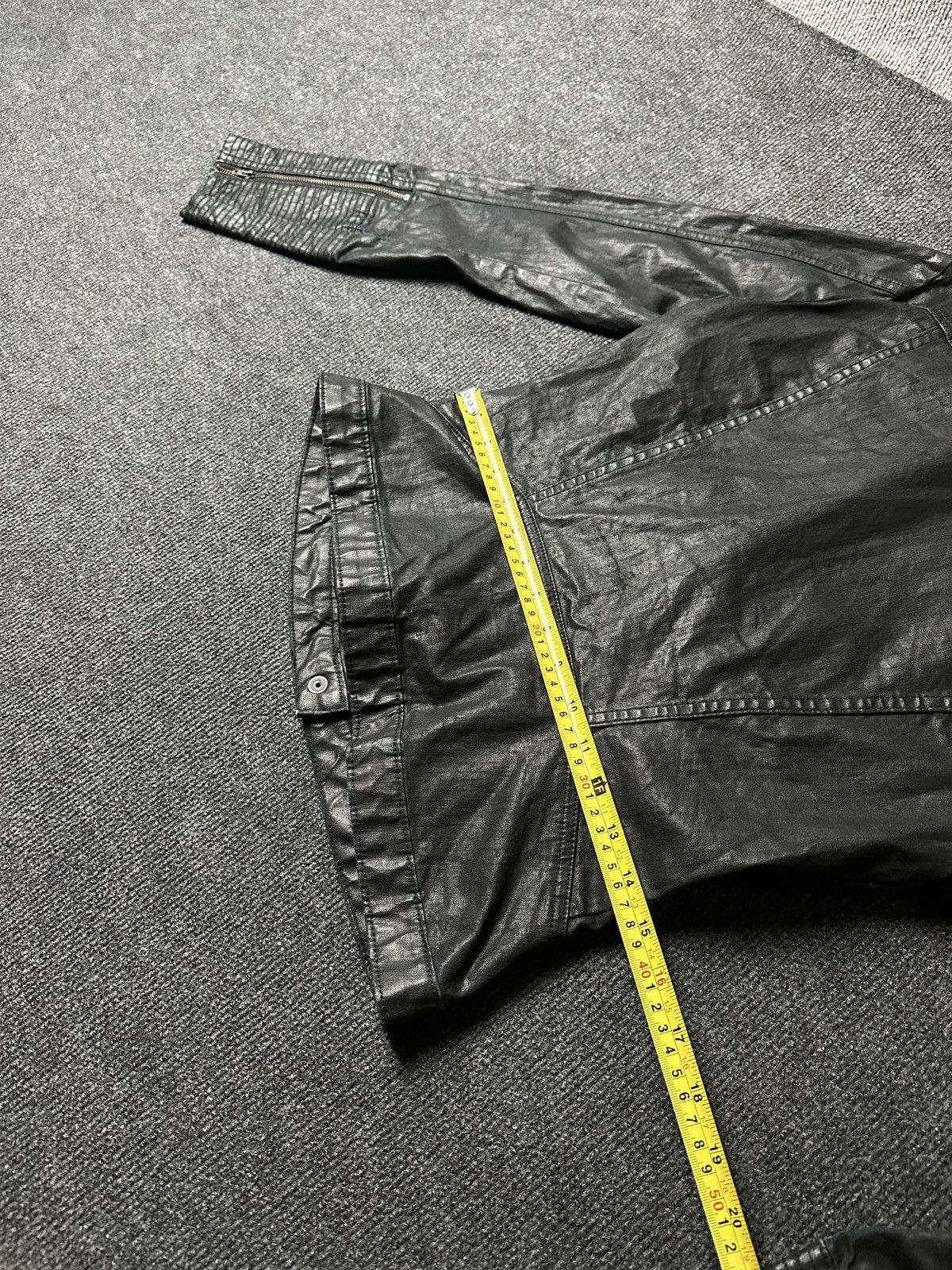 Other 🚨Y2K RICK OWENS TYPE DIRTY SLIM FIT ZIP DENIM JACKET Size M / US 6-8 / IT 42-44 - 18 Thumbnail