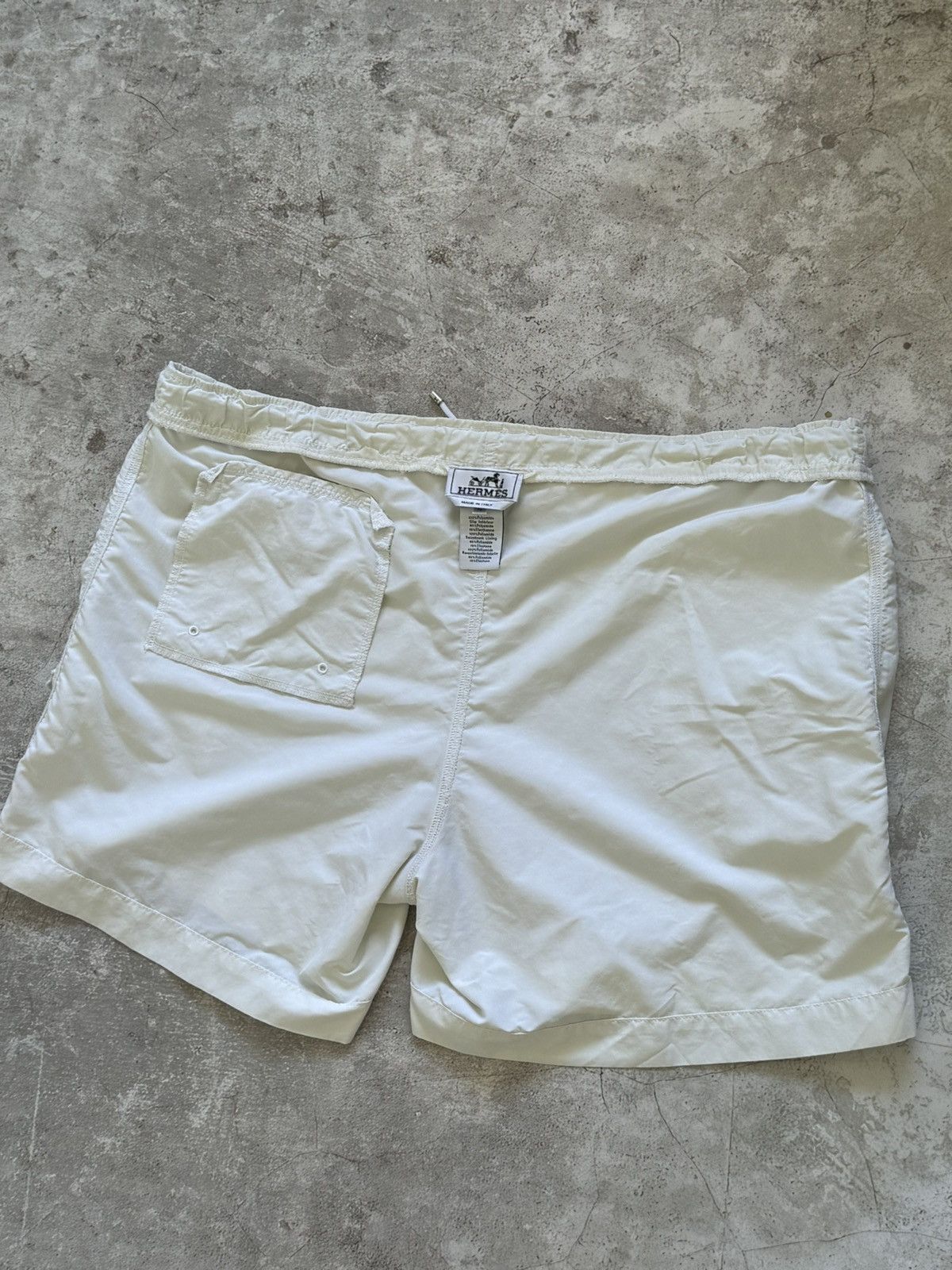 Hermes Hermes cream white swimwear shorts Size US 36 / EU 52 - 6 Thumbnail