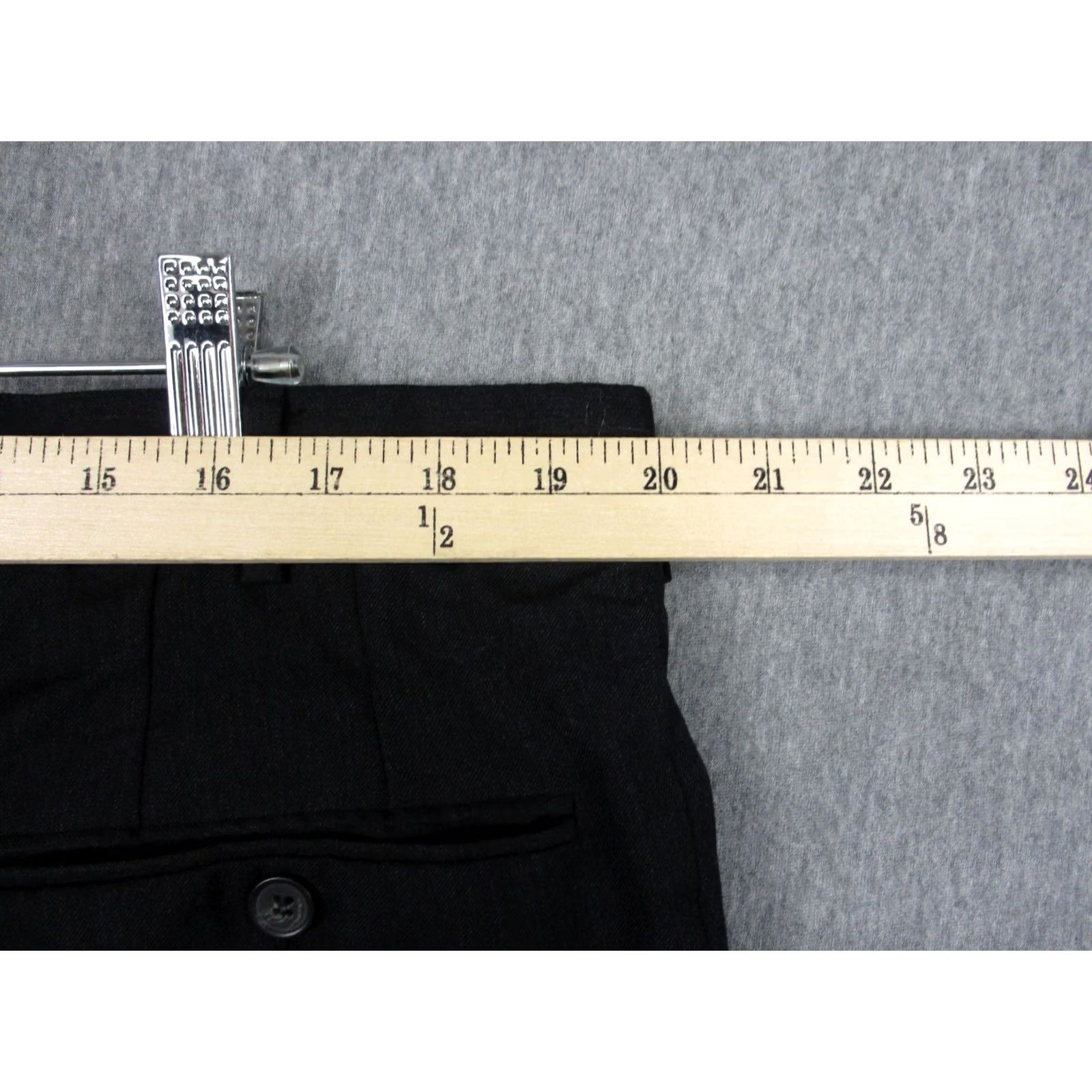 Vintage Samuelsohn Pants Mens 40x28 Gray Wool Flat Front Straight Dress Slacks Business Size US 40 / EU 56 - 6 Thumbnail