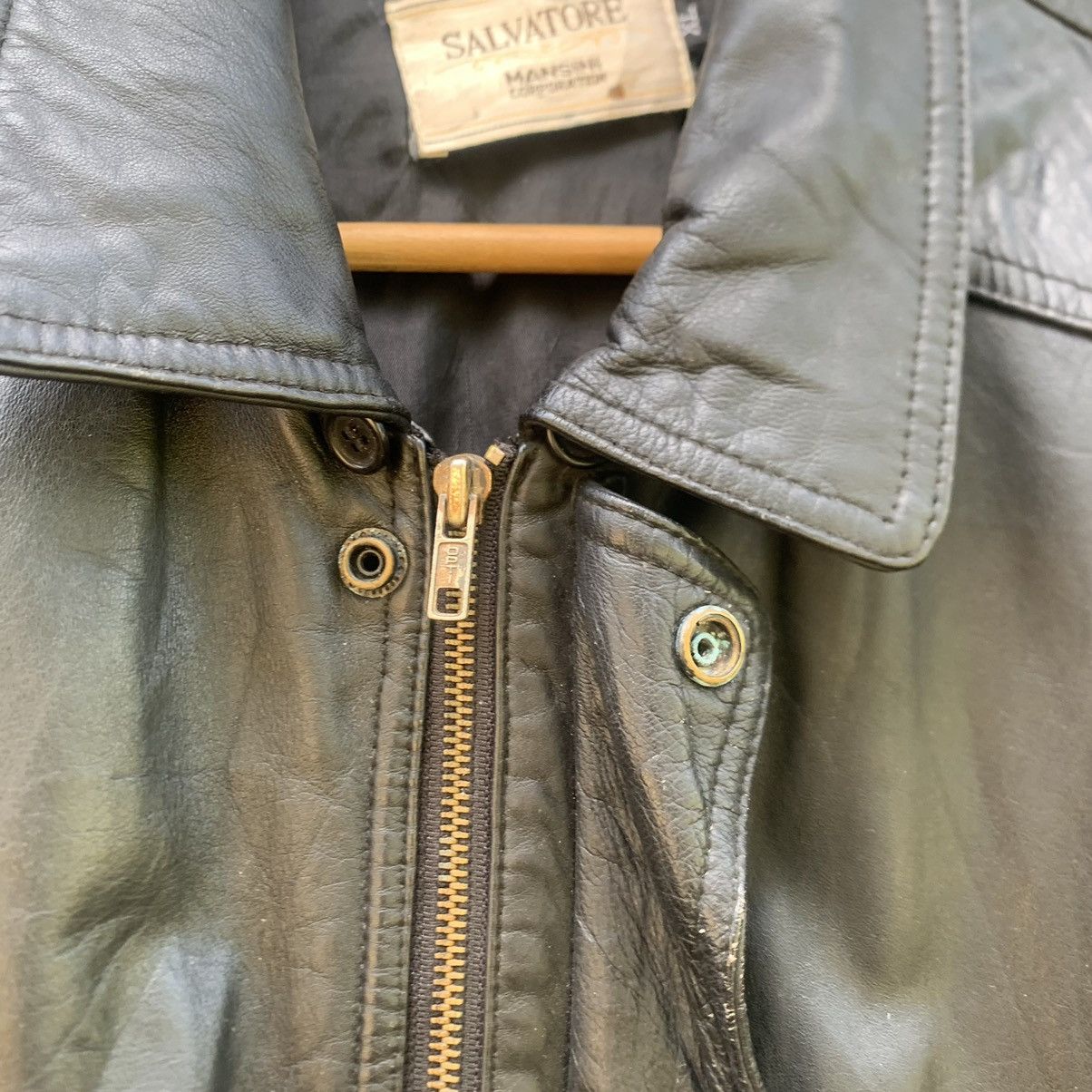 Japanese Brand Salvatore Mansini Corporation Leather Jacket Size US XL / EU 56 / 4 - 6 Thumbnail