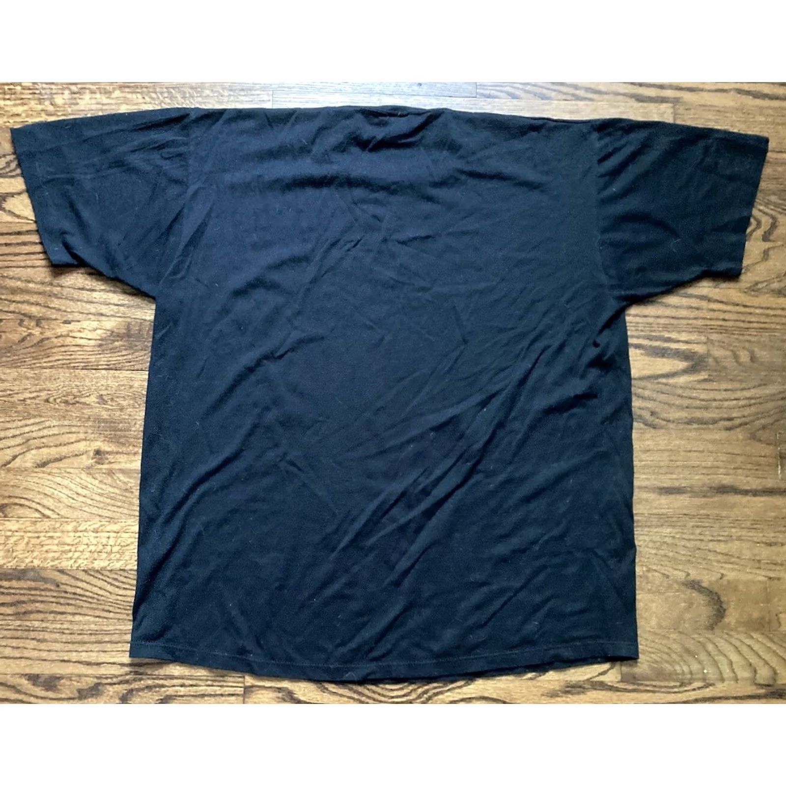 Jerzees VINTAGE 90s Jerzees Shirt Crew Neck Short Sleeve Black XL Men USA Made JERZEES Quote Over The Hill Certificate Size US L / EU 52-54 / 3 - 7 Thumbnail