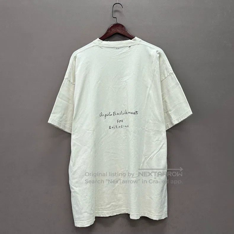 Balenciaga Balenciaga Limited Beige Note T-Shirt Size US L / EU 52-54 / 3 - 2 Thumbnail
