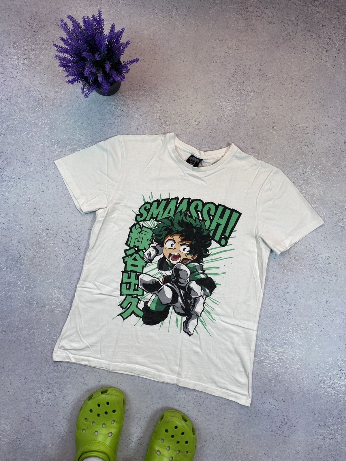 Anime My Hero Academia Men’s T-Shirt with Big Logo Size Medium Size US M / EU 48-50 / 2 - 1 Thumbnail