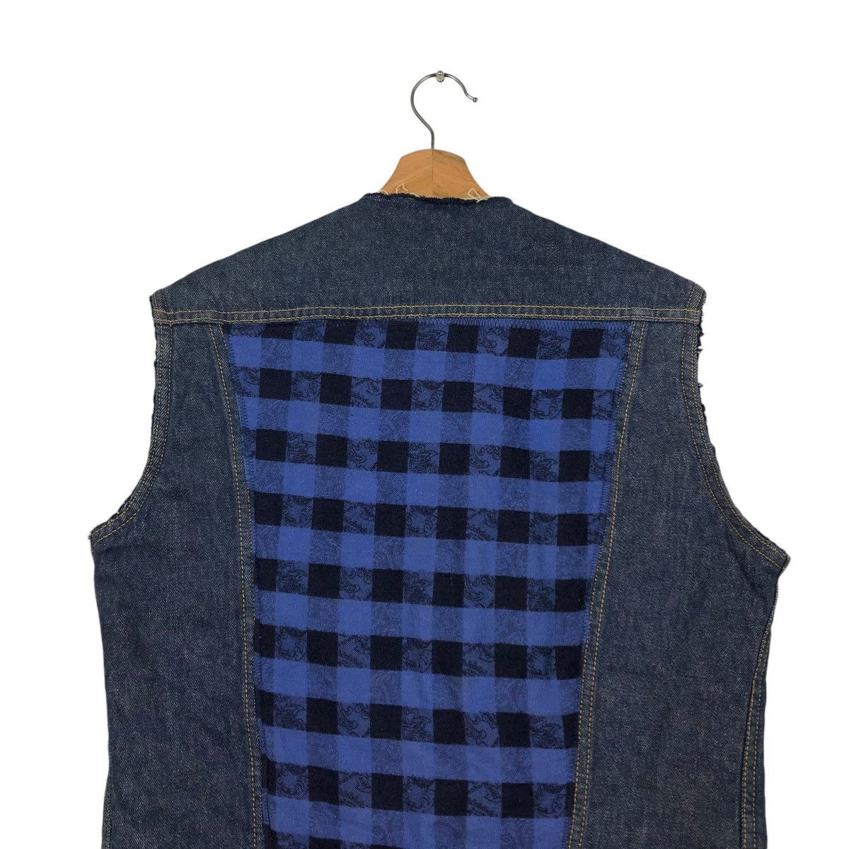 Vintage 🔥VINTAGE DENIM CHORE VEST JACKET ROEBUCKS ISSEY MIYAKE Size US M / EU 48-50 / 2 - 11 Thumbnail