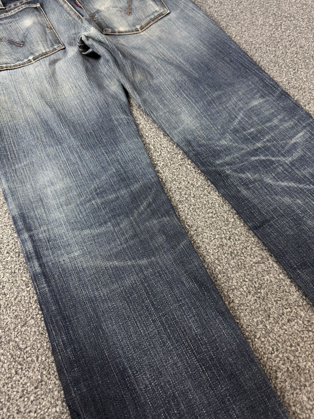 Engineered Garments × Levi's Vintage Levi’s 519 90s Distressed Heavy Fade Whisker Denim Size US 31 - 10 Thumbnail