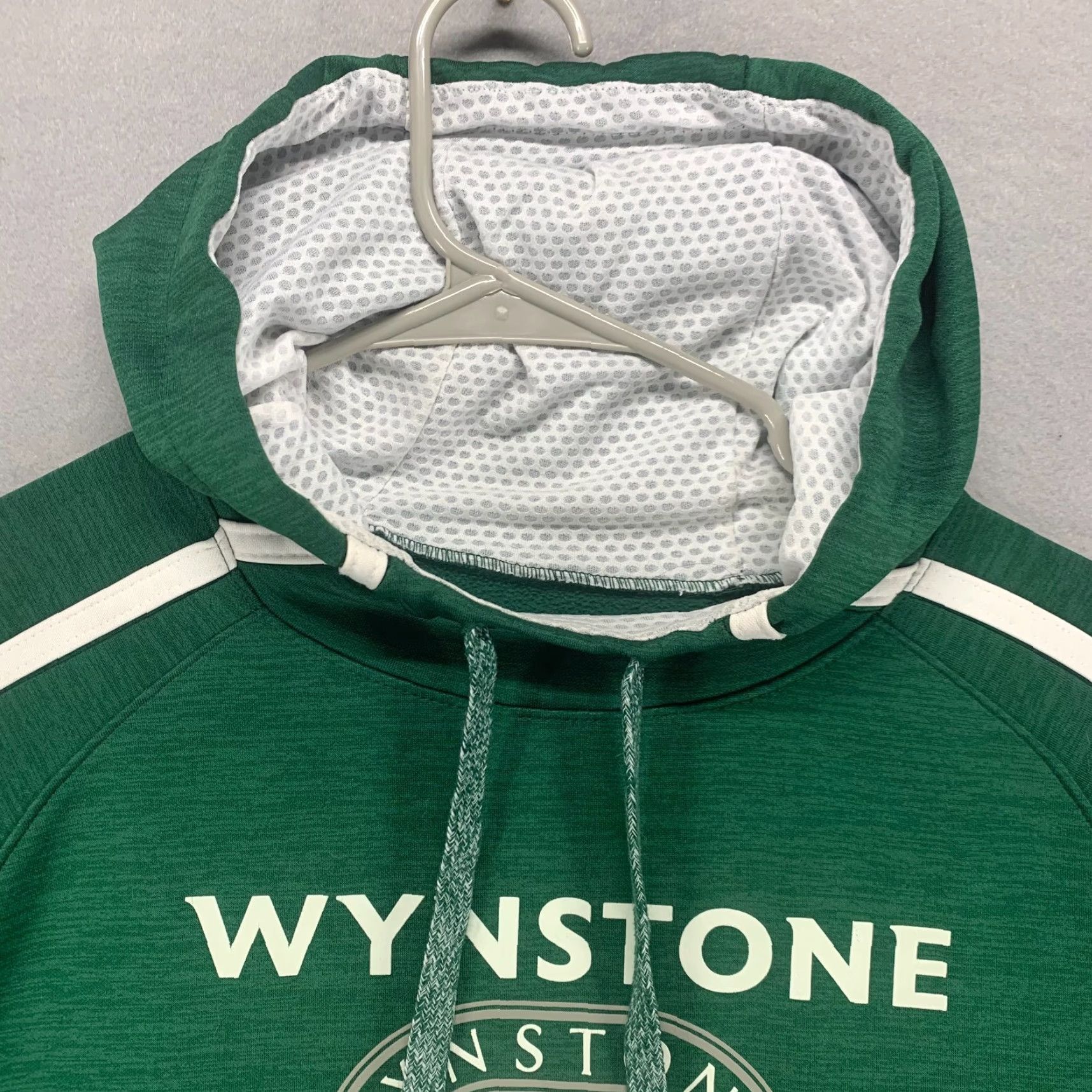 Vintage Jack Nicklaus Hoodie Mens Medium Green Pullover Divot Crew Pullover Wynstone Logo Pockets Lightweight Outdoor Pattern Solid Size US M / EU 48-50 / 2 - 4 Thumbnail