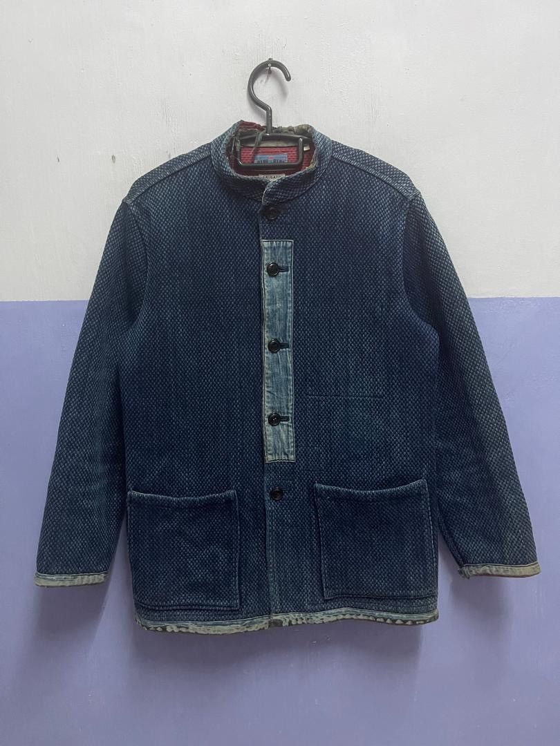 Blue Blue Japan BLUE BLUE JAPAN Honai Pure Indigo Sashiko Oriental Jacket Size US M / EU 48-50 / 2 - 2 Thumbnail