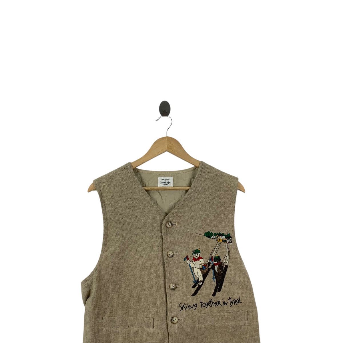 Jean Charles De Castelbajac Vintage 90s JEAN CHARLES CASTELBAJAC Skiing Tyrol Vest Size S / US 4 / IT 40 - 2 Thumbnail