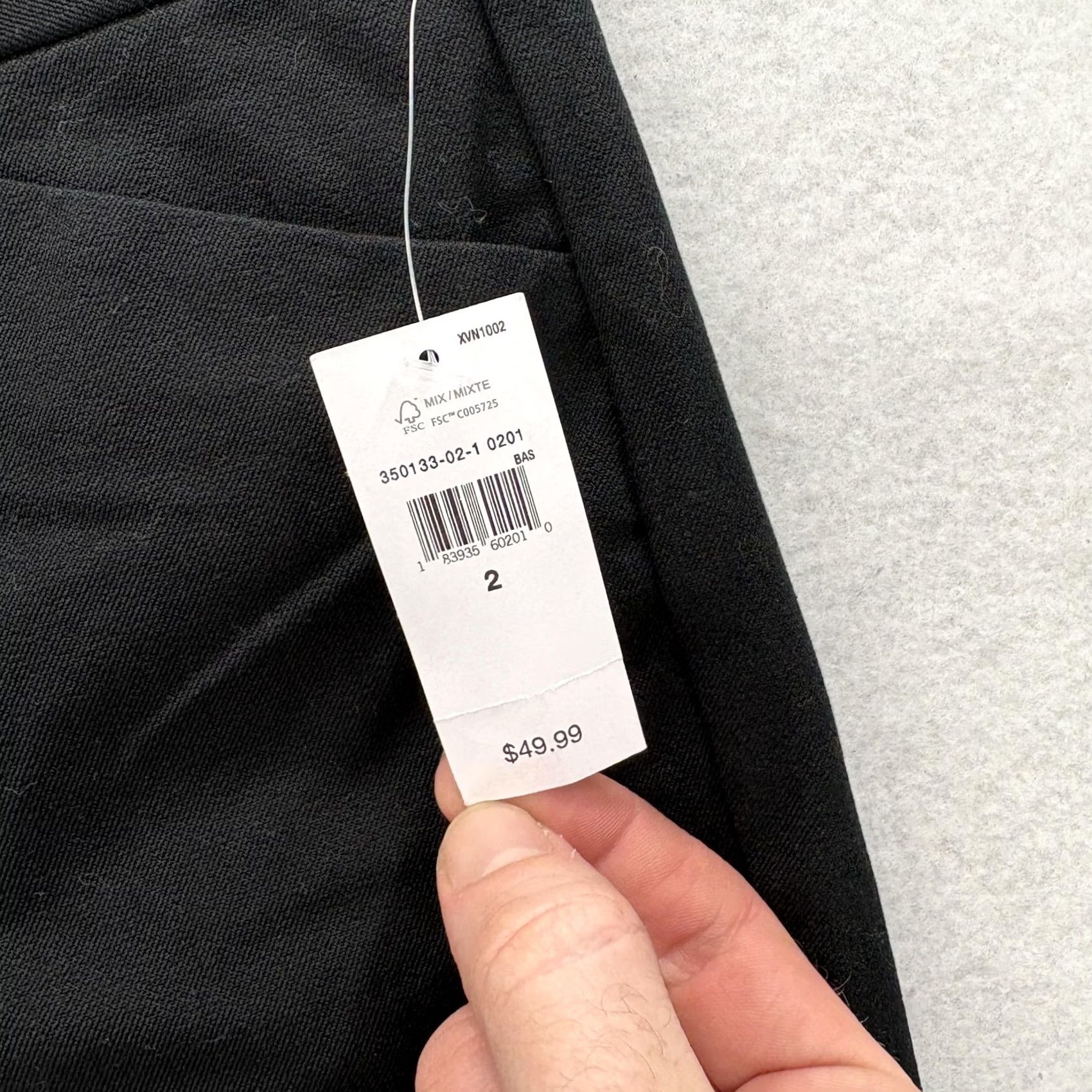 Gap Gap Signature Ankle Pants Womens 2 Black Stretch Twill Career Slim Pockets Zipper Button Front Flat Front Fall 28in Inseam Mens? Size 26" / US 2 / IT 38 - 3 Thumbnail