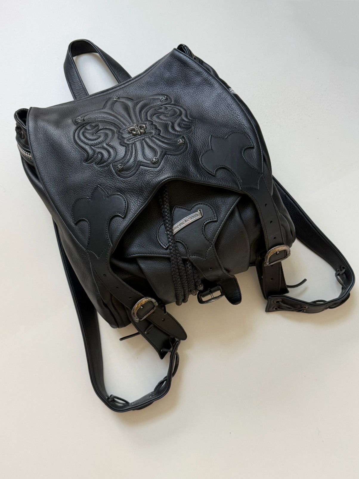 Chrome Hearts Chrome Hearts Feurknee Leather Backpack Size ONE SIZE - 2 Thumbnail