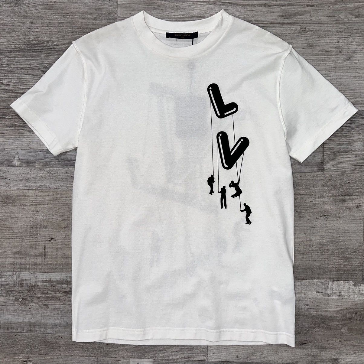 Louis Vuitton UNISEX LOUIS VUITTON X VIRGIL FLOATING LOGO TEE SIZE SMALL Size US S / EU 44-46 / 1 - 1 Thumbnail
