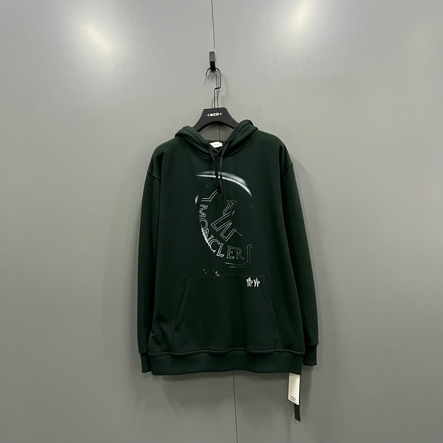 Moncler Moncler Green Logo Hoodie XS Size US XS / EU 42 / 0 - 1 Thumbnail