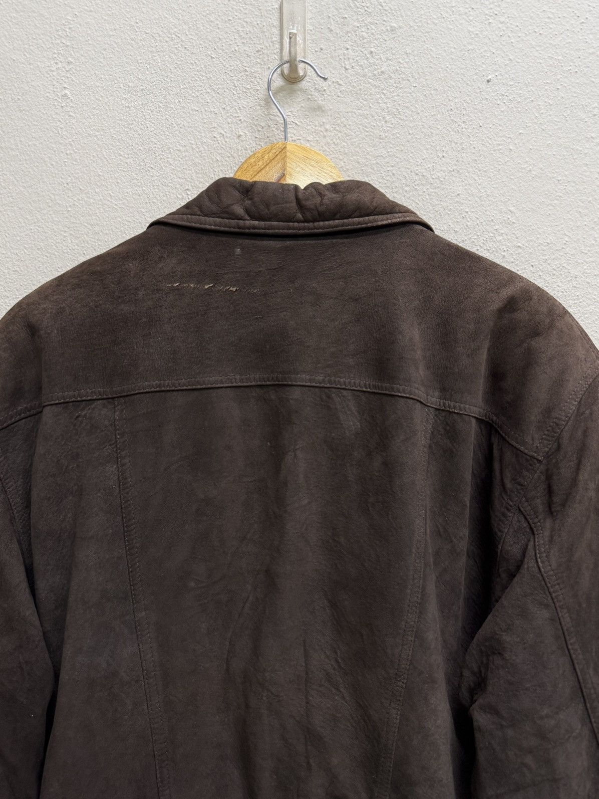Vintage Vintage Victory Boat Line Suede Brown Jacket Wool lined Size US L / EU 52-54 / 3 - 23 Thumbnail