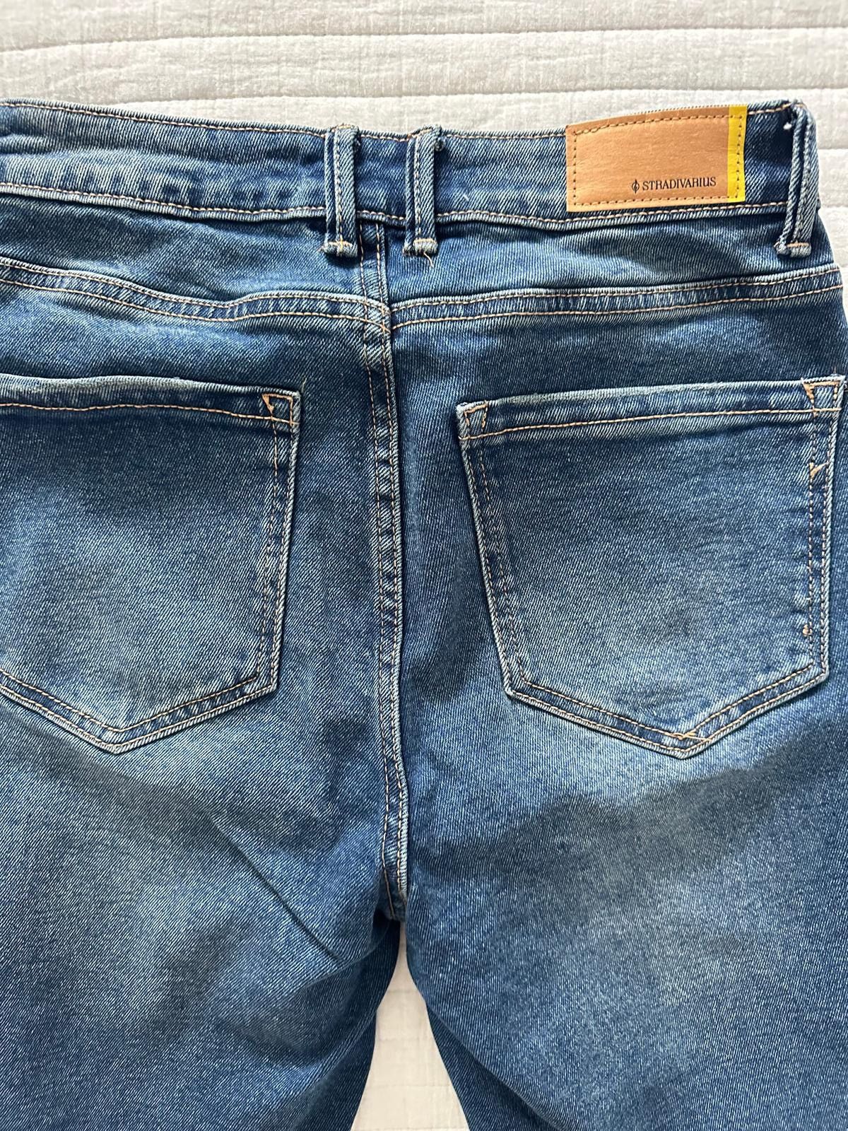 Stradivarius Stradivarius Women’s Distressed Blue Denim Jeans Size 28" / US 6 / IT 42 - 5 Thumbnail