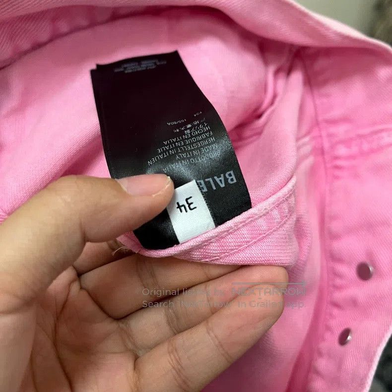 Balenciaga Balenciaga Pink Front Embroidered Jacket Size XXS / US 00 / IT 34 - 6 Thumbnail