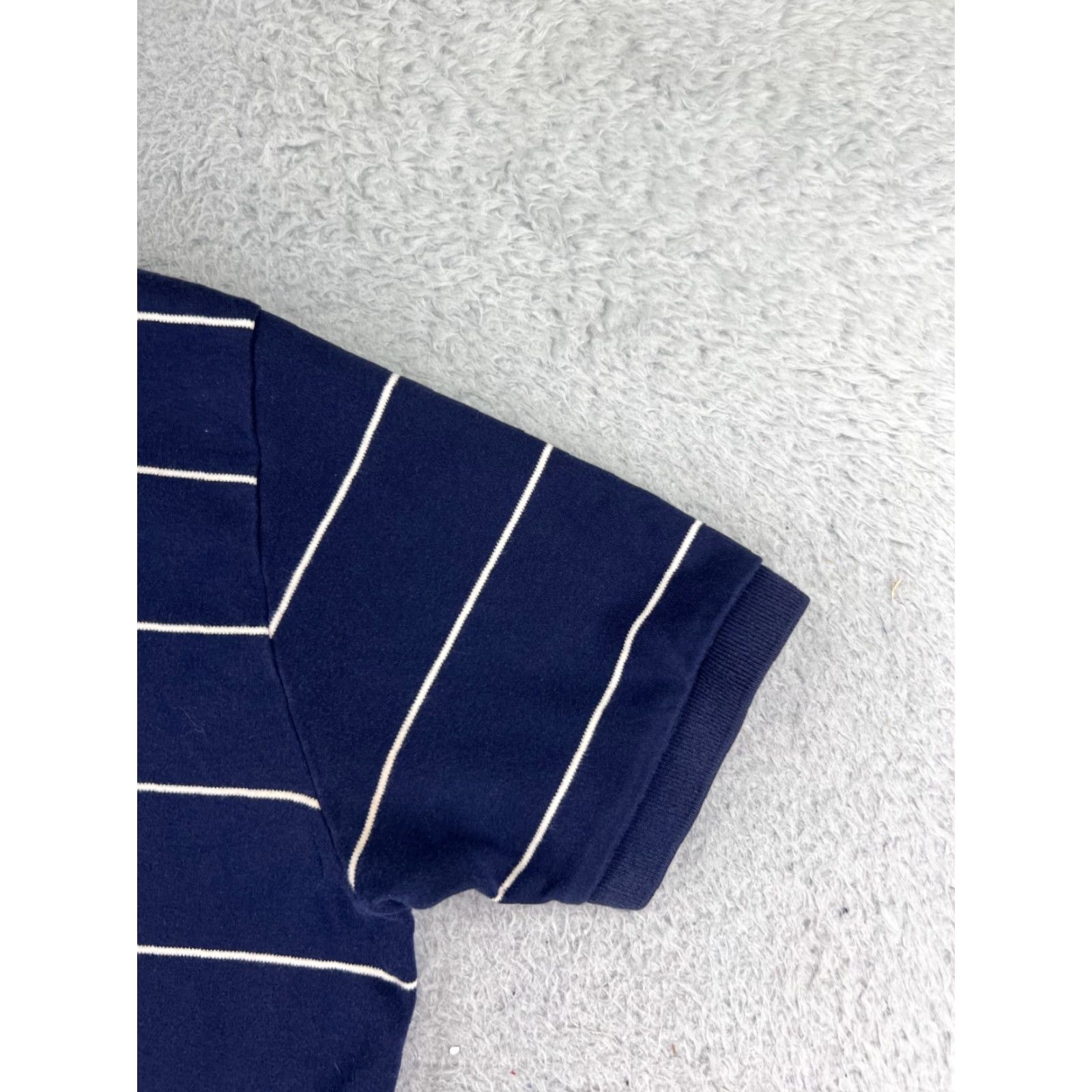 Polo Ralph Lauren VINTAGE Polo Ralph Lauren Polo Shirt Men L Blue White Stripe 100% Cotton Knit Size US L / EU 52-54 / 3 - 4 Thumbnail