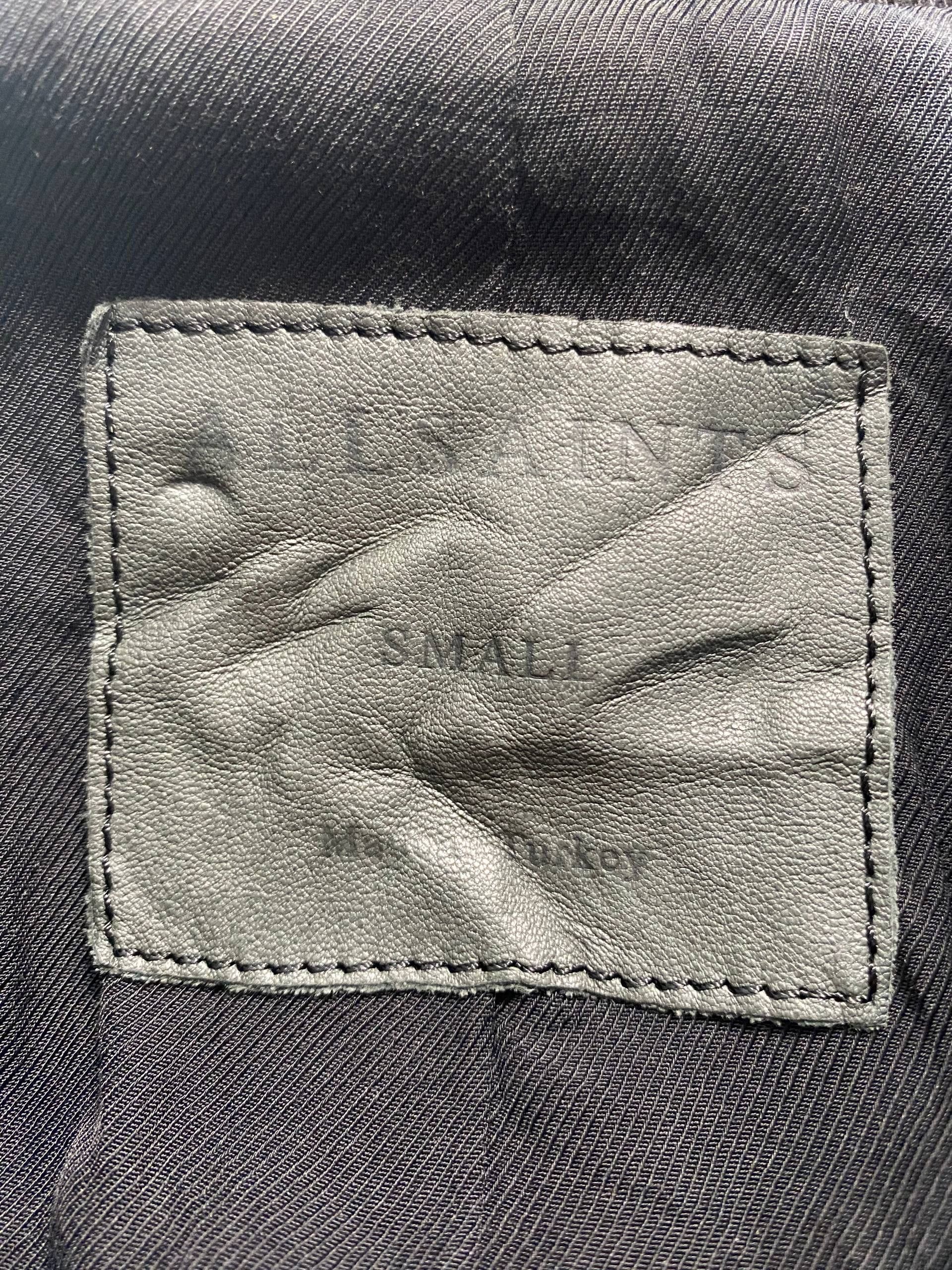 Allsaints Allsaints Noir Biker Denim Leather Jacket Size US S / EU 44-46 / 1 - 12 Thumbnail