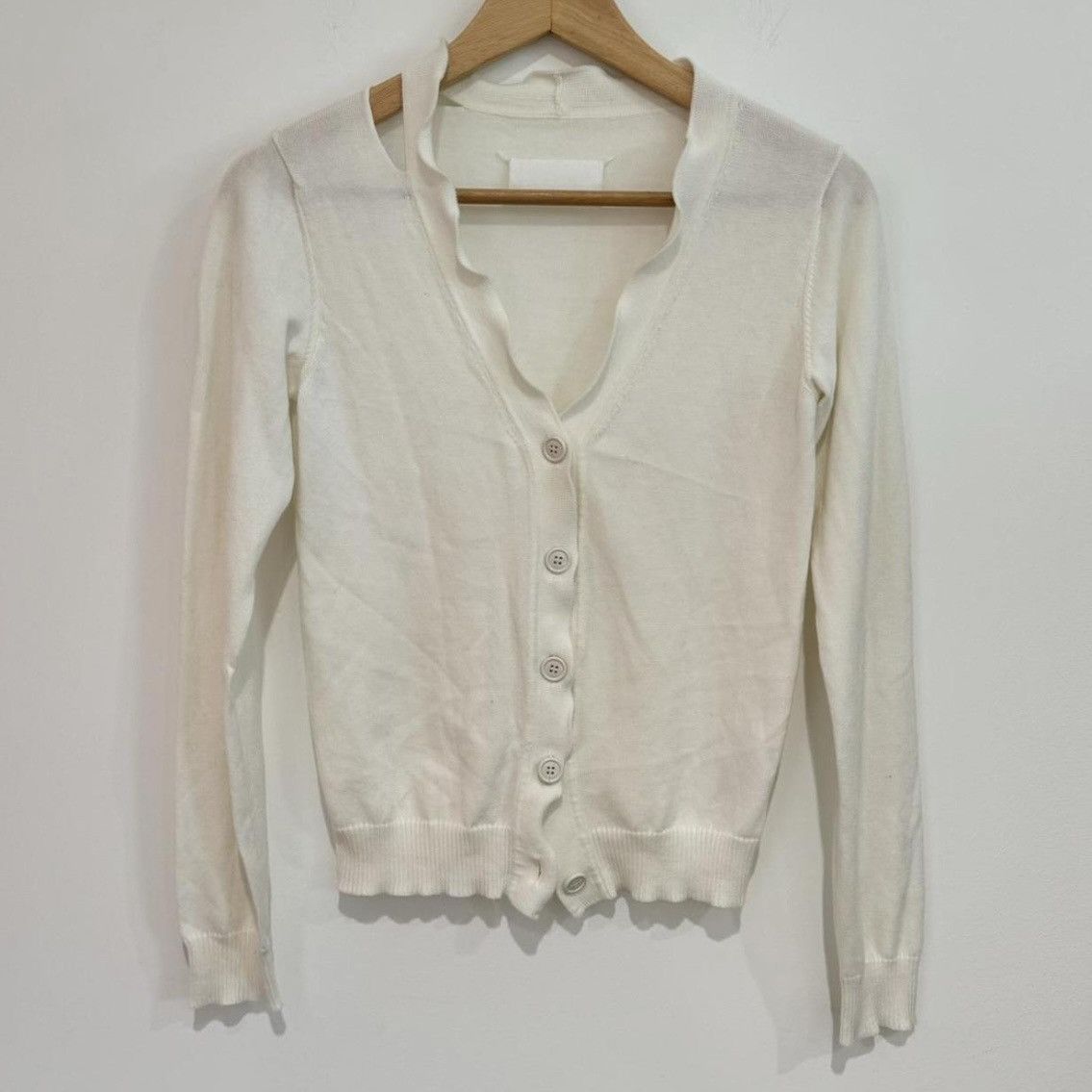 Maison Margiela Vintage Maison Margiela Blank Label Cut-out Cardigan Size S / US 4 / IT 40 - 1 Thumbnail
