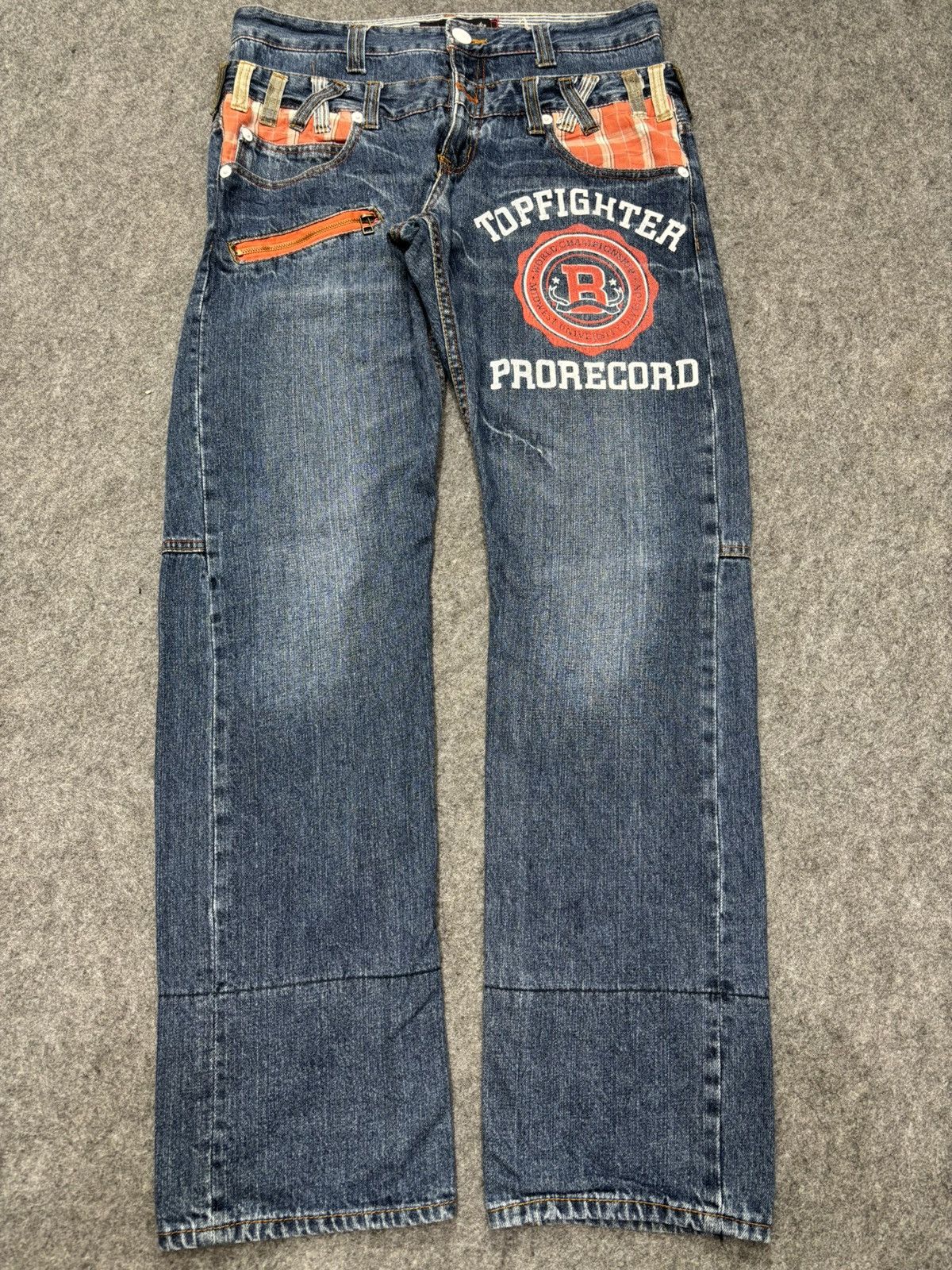Japanese Brand 💥Double Waist💥Insane Dominate Twisted Leg Denim F653 Size US 32 / EU 48 - 22 Thumbnail