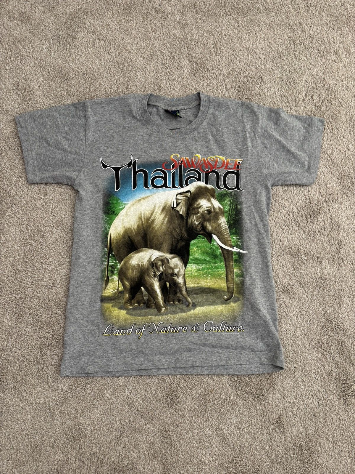Vintage Vintage Thailand Elephant T Shirt Size US M / EU 48-50 / 2 - 1 Thumbnail