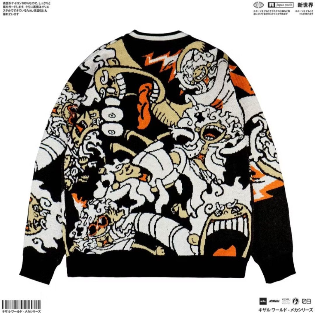 Anime × Japanese Brand One piece joy boy knitwear sweater Size US M / EU 48-50 / 2 - 3 Thumbnail